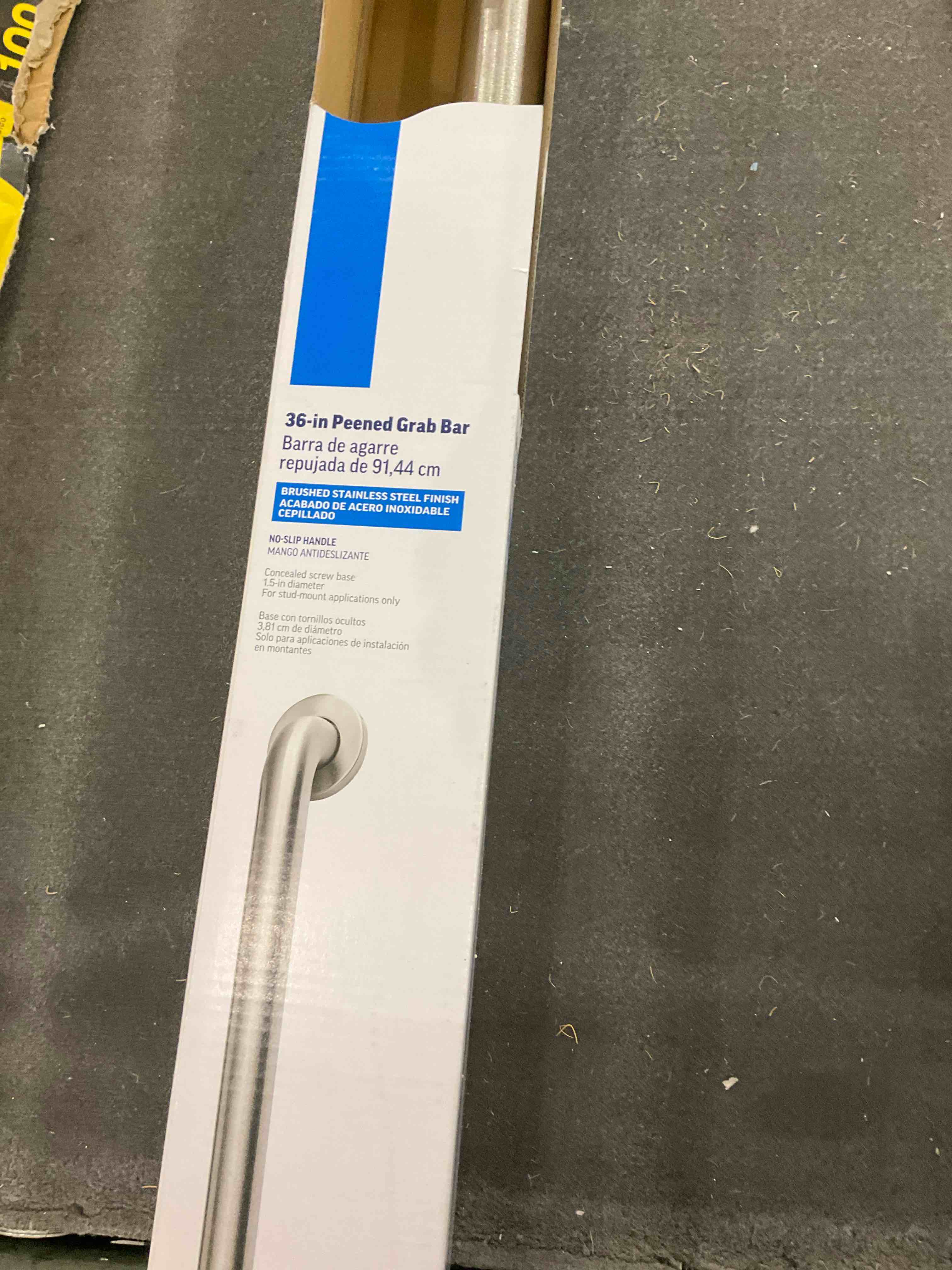 36 in peened grab bar