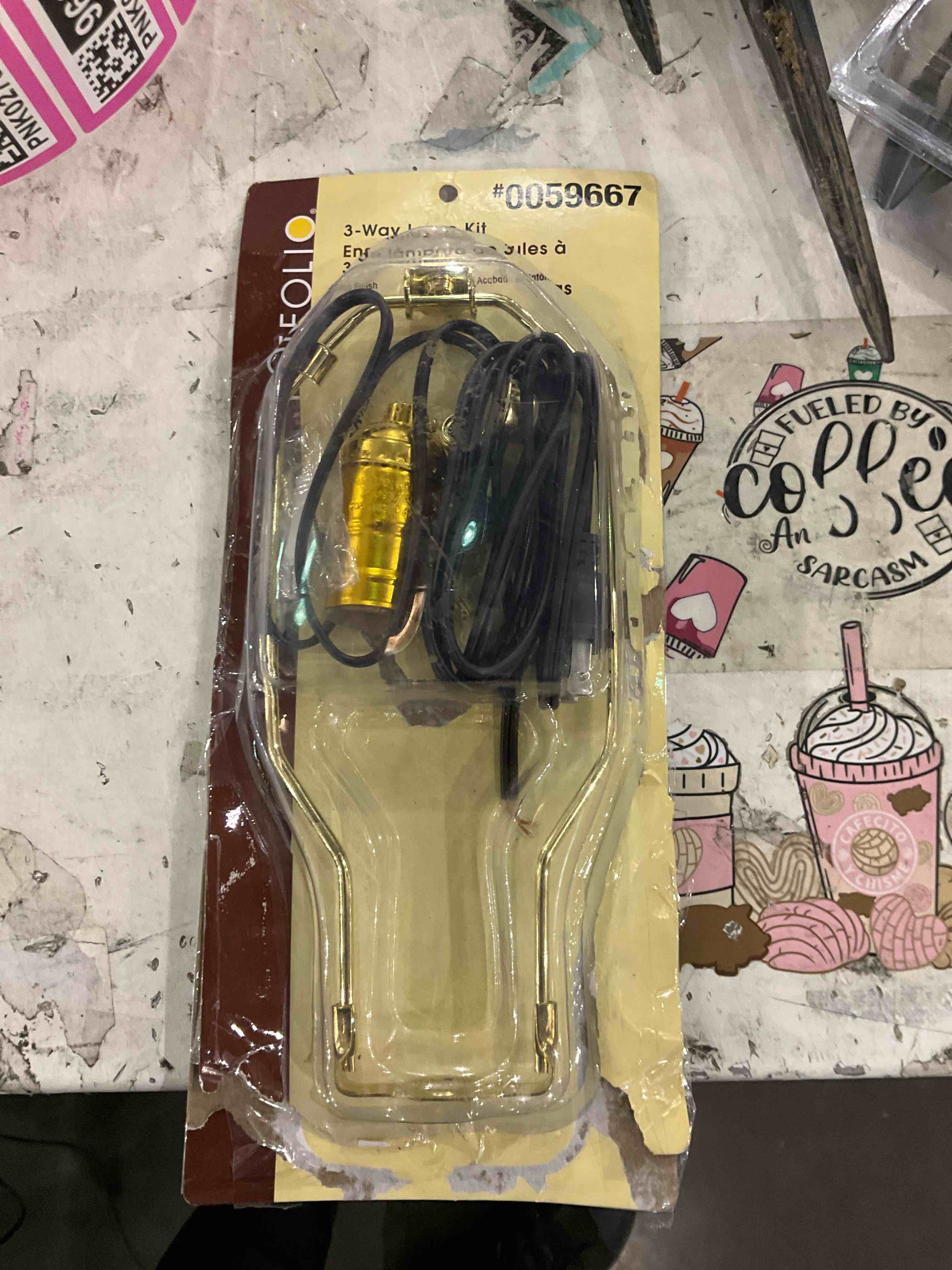 Project Source 5.7-in L x 10-in Dia Transitional Brass Lamp Harp 924L