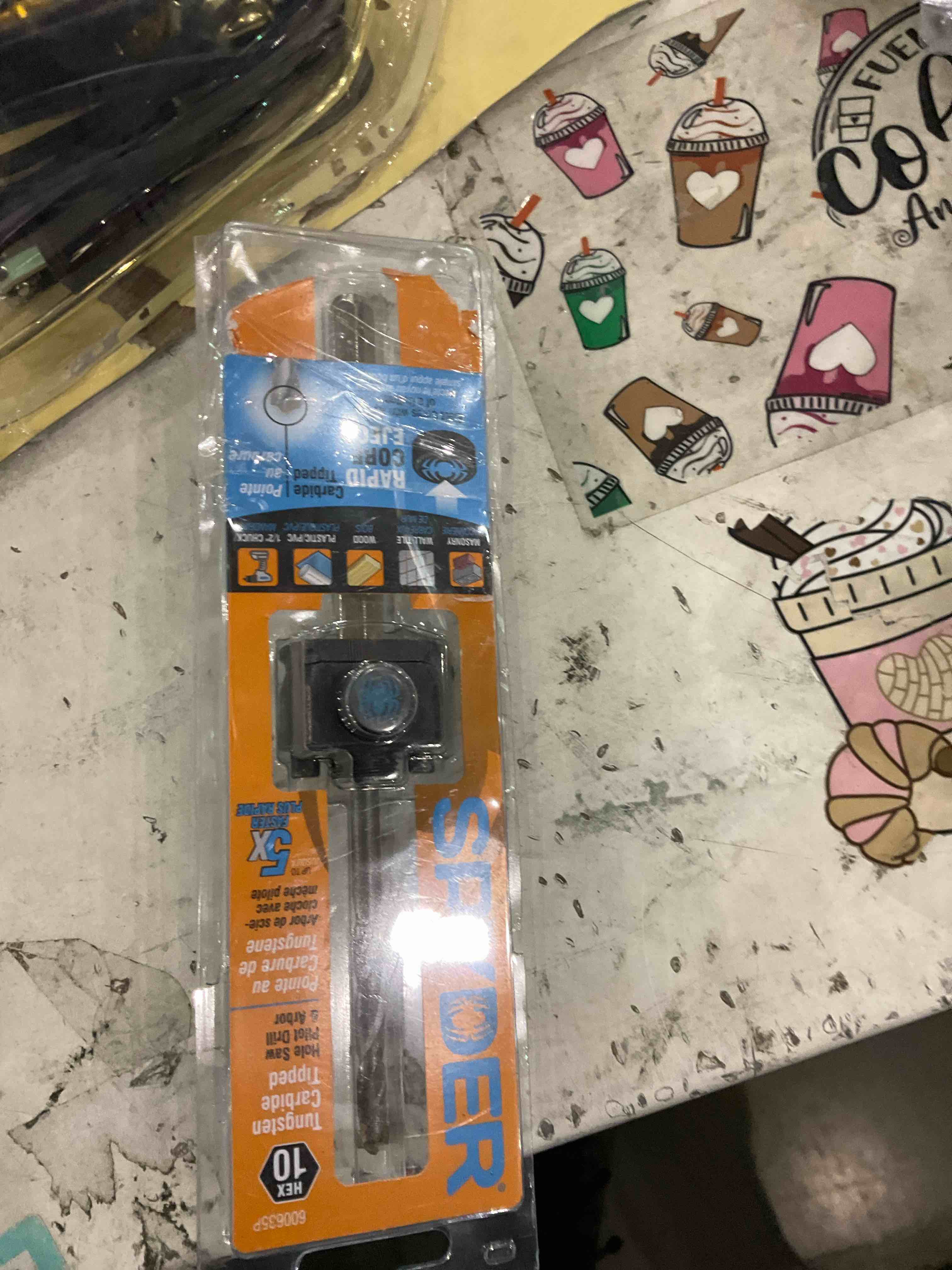 Spyder Rapid Core Eject Hole Saw Arbor Carbide 1/2" Hex 10 600635P