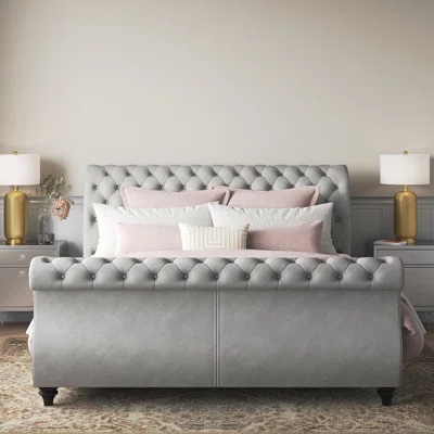 Matos Tufted Upholstered Sleigh Bed (HeadBoard only)