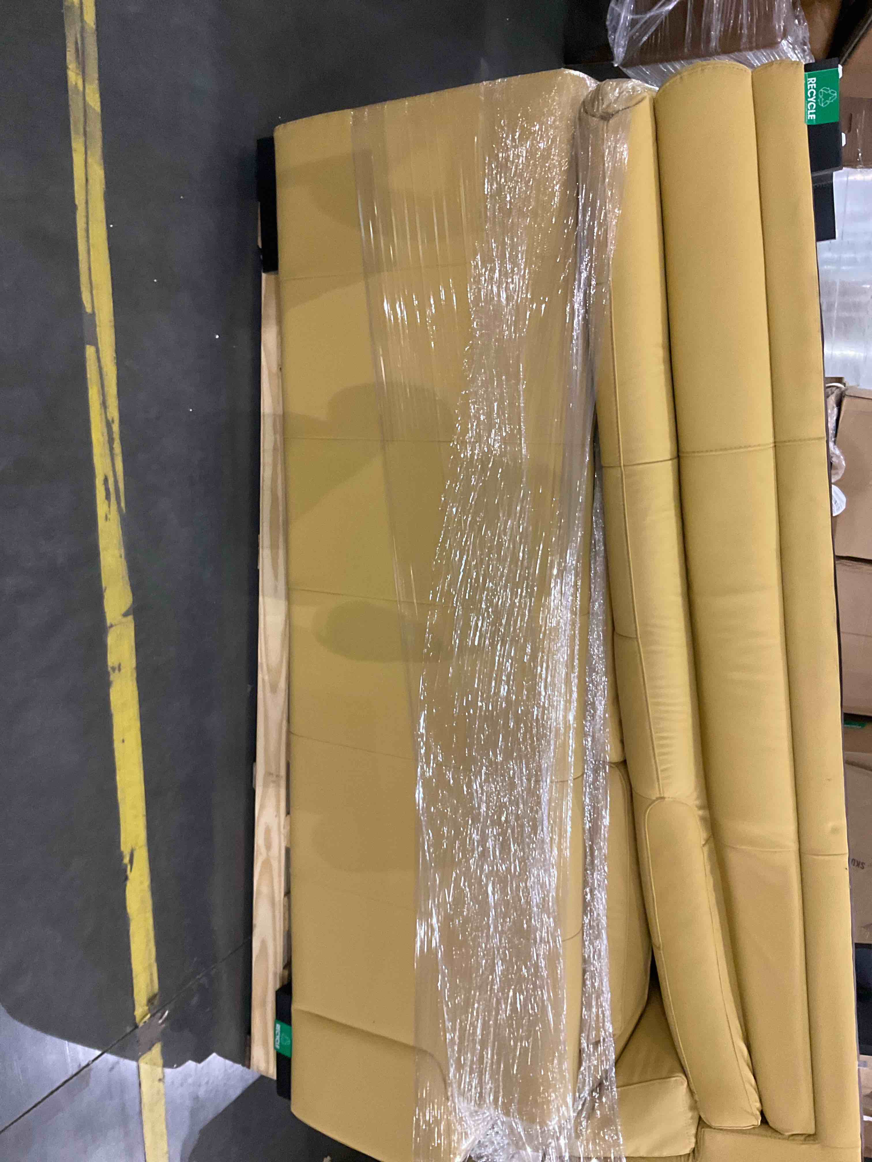 Yellow 2 Piece Sectional Couch