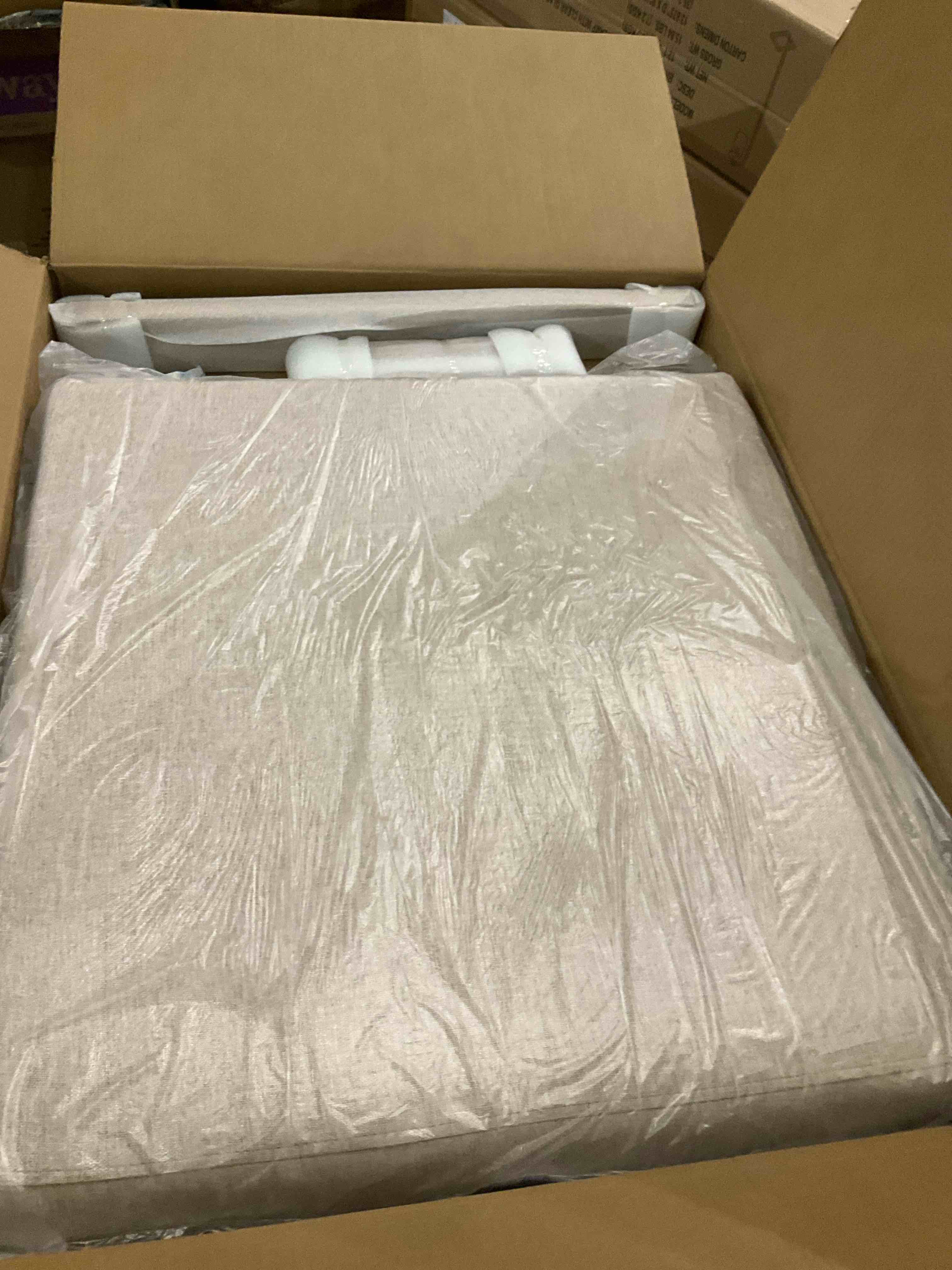 Hertford Upholstered Linen Blend Accent Chair With Wooden Legs and  