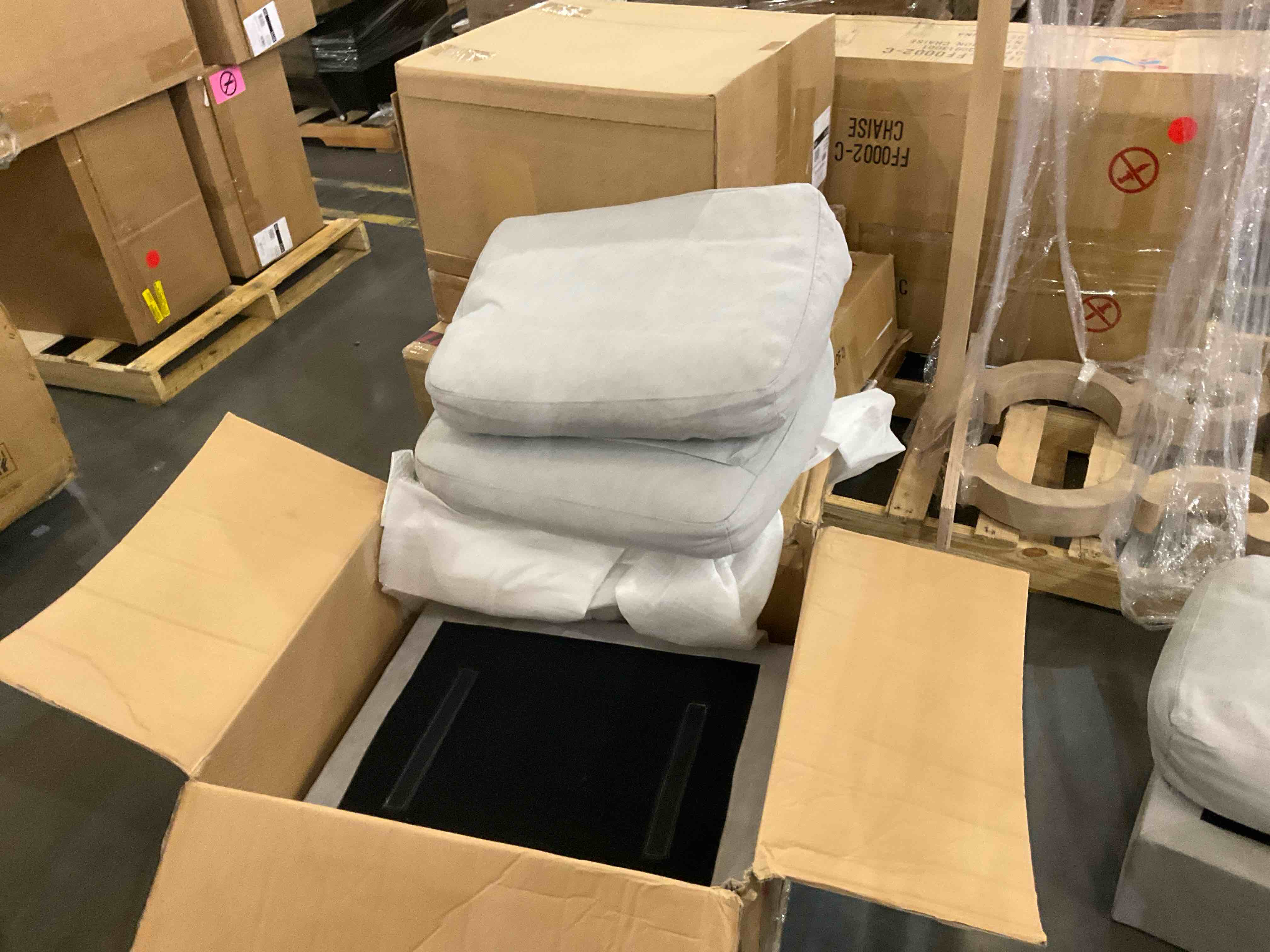 101” wide modular ( 3 pillows and 2 bases) 