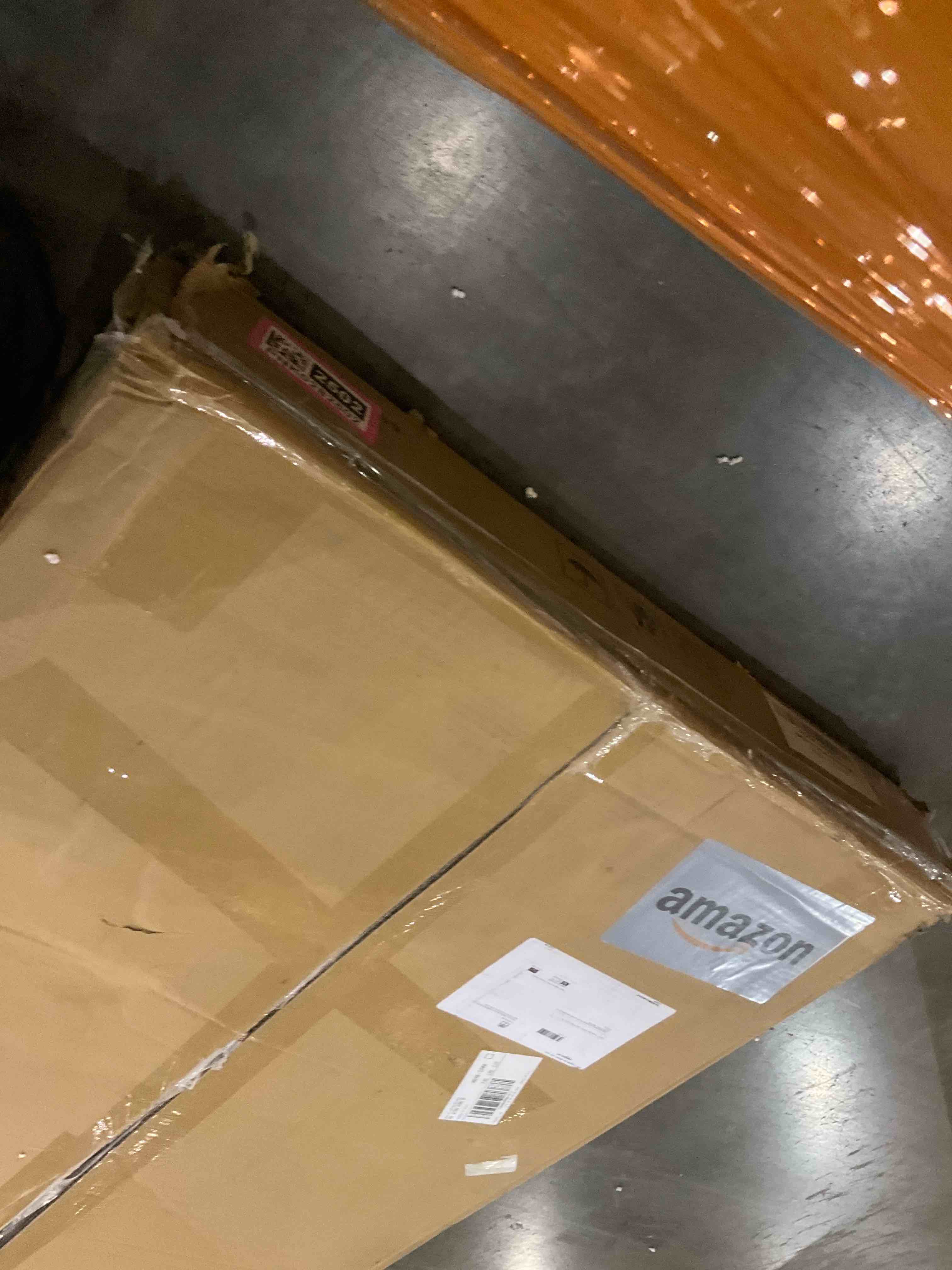 Kitchen Island Kitchen Counter Table with 5 Open Shelves HOGA-XK00530