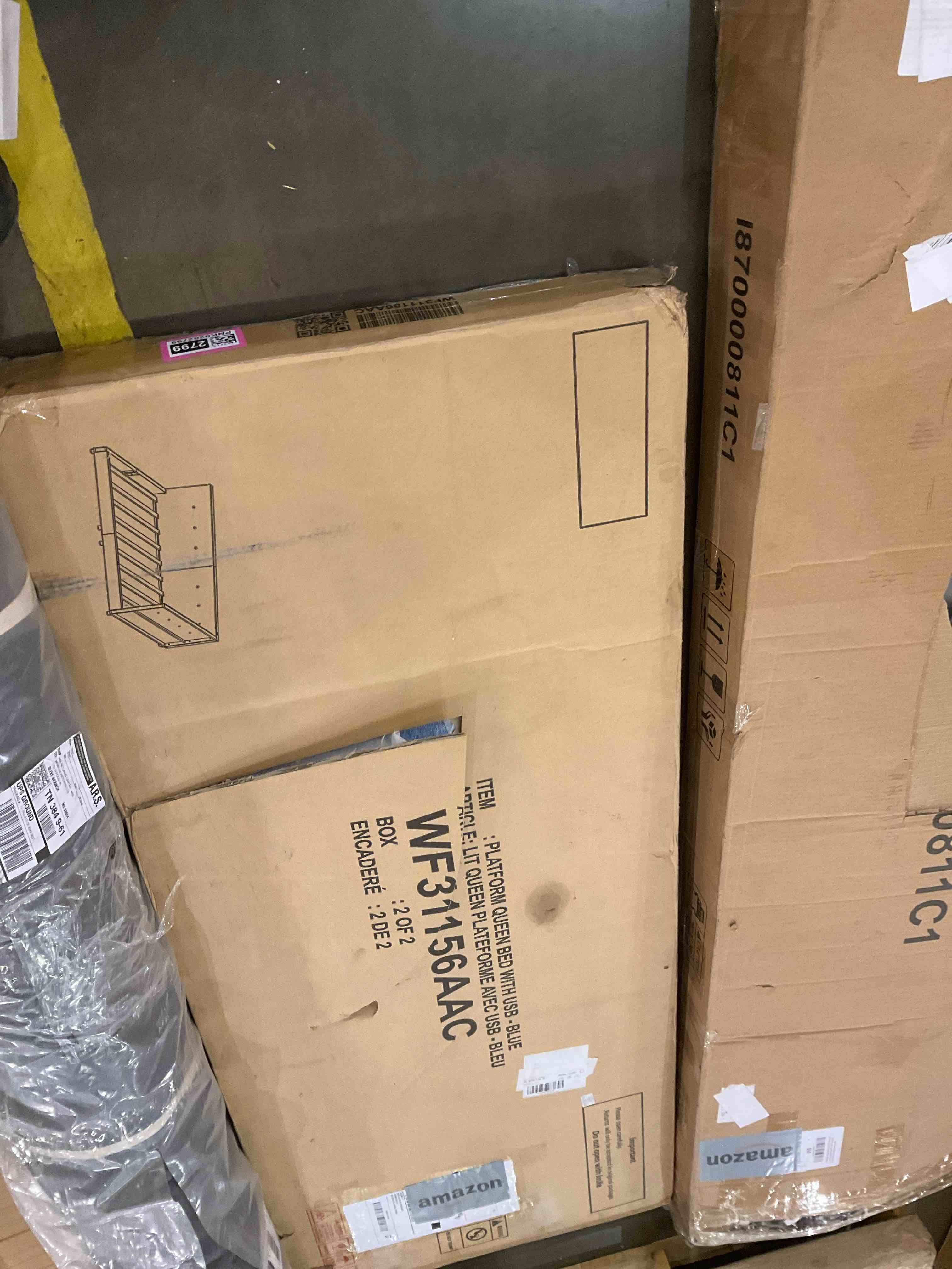 platform queen bed box 2 of 2 incomplete