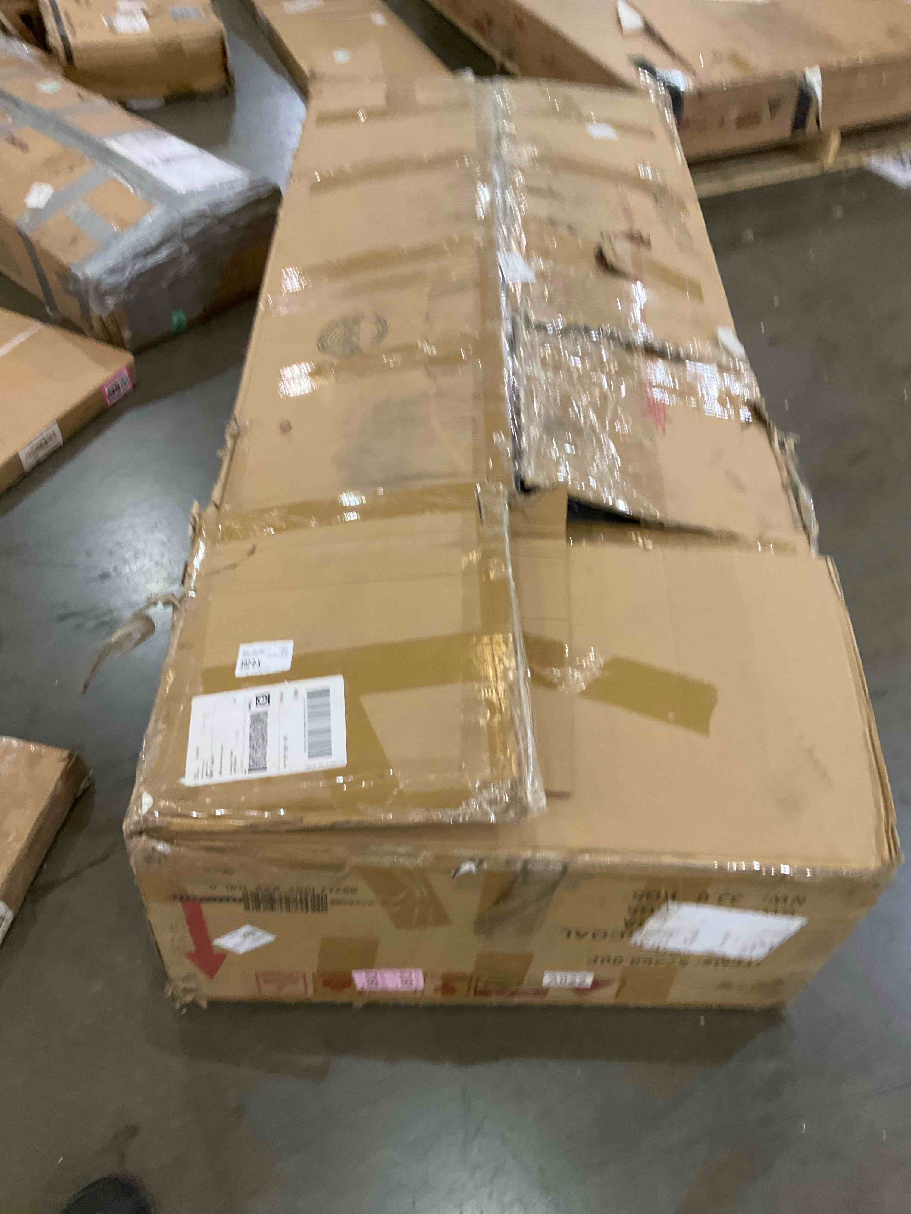 Hardin 100.7" Wide Microfiber/Microsuede Right Hand Facing Sofa & Chaise with Ottoman