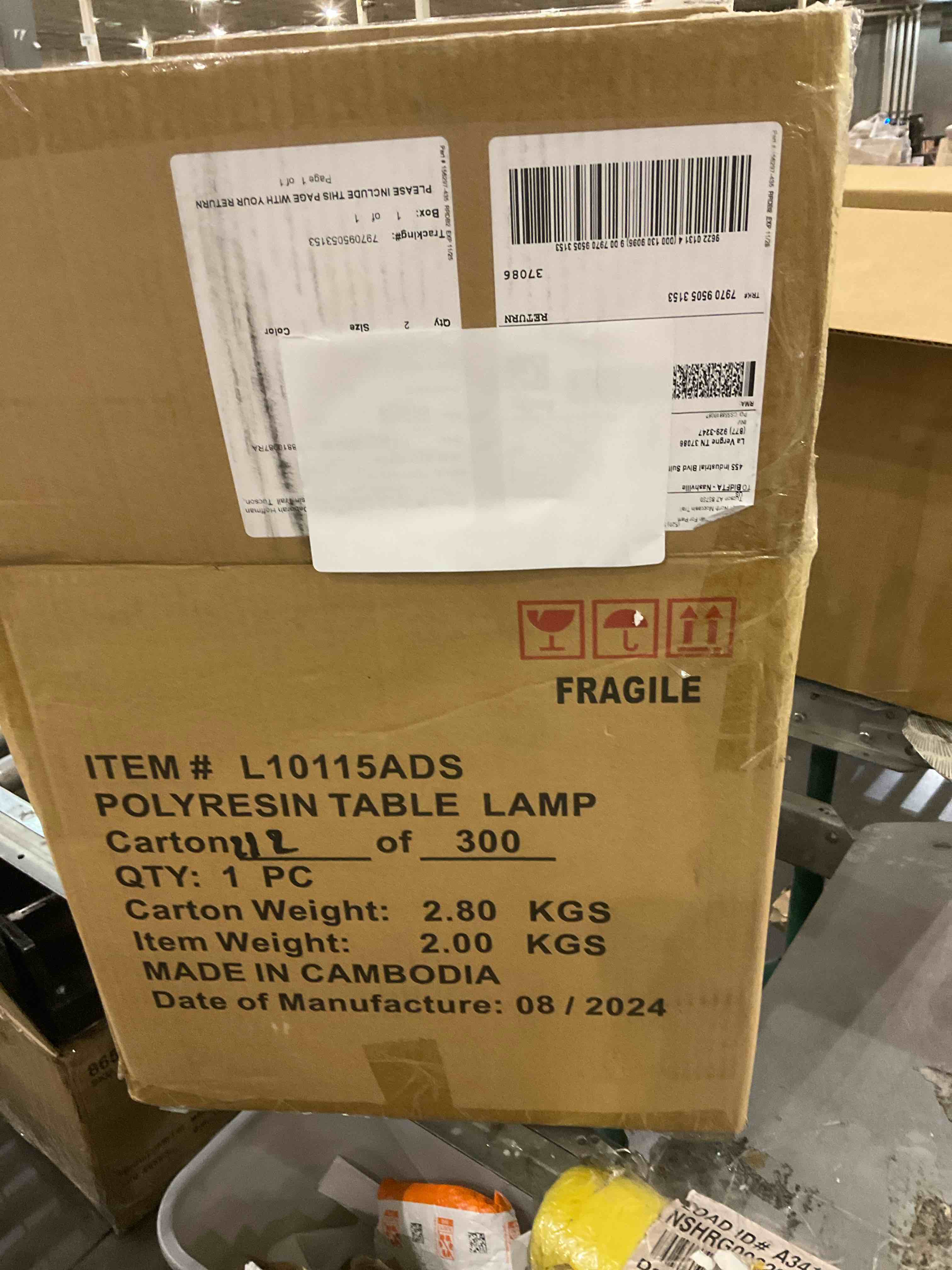 25” Vanessa table lamp