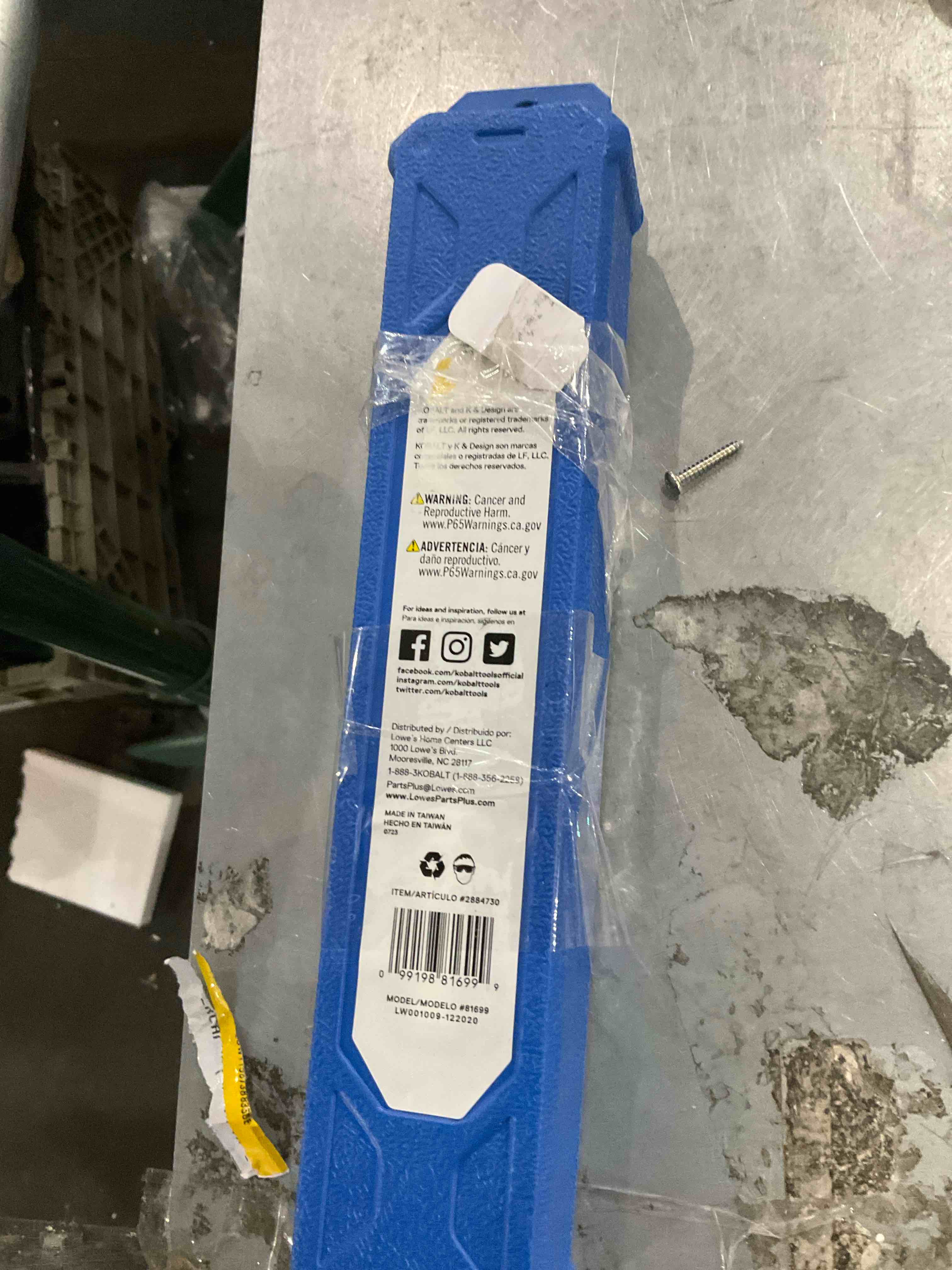 Kobalt 1/4  torque wrench 