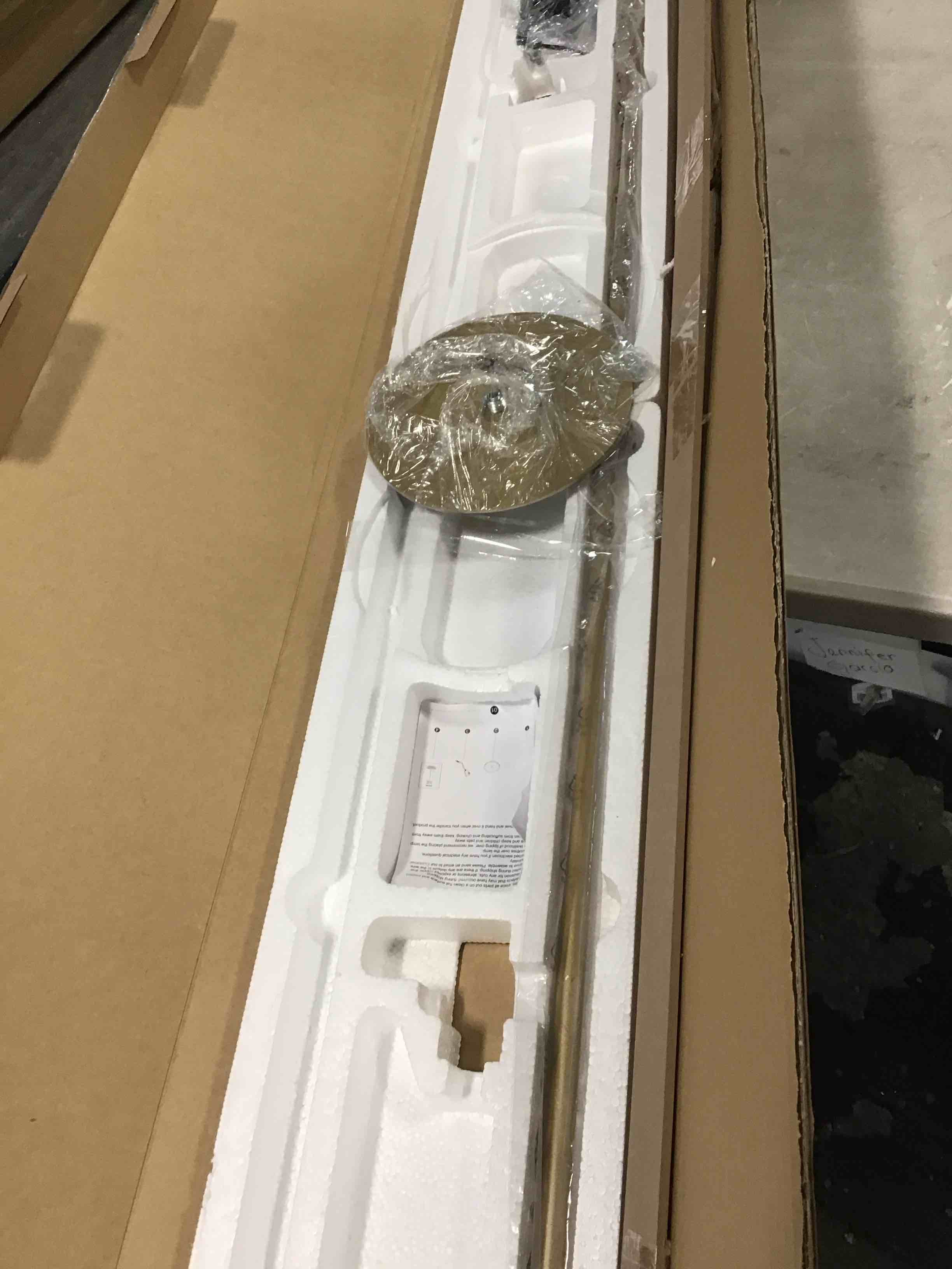 DEWENWILS LED Corner Floor Lamp, 57.5" Minimalist Dimmable Slim Light