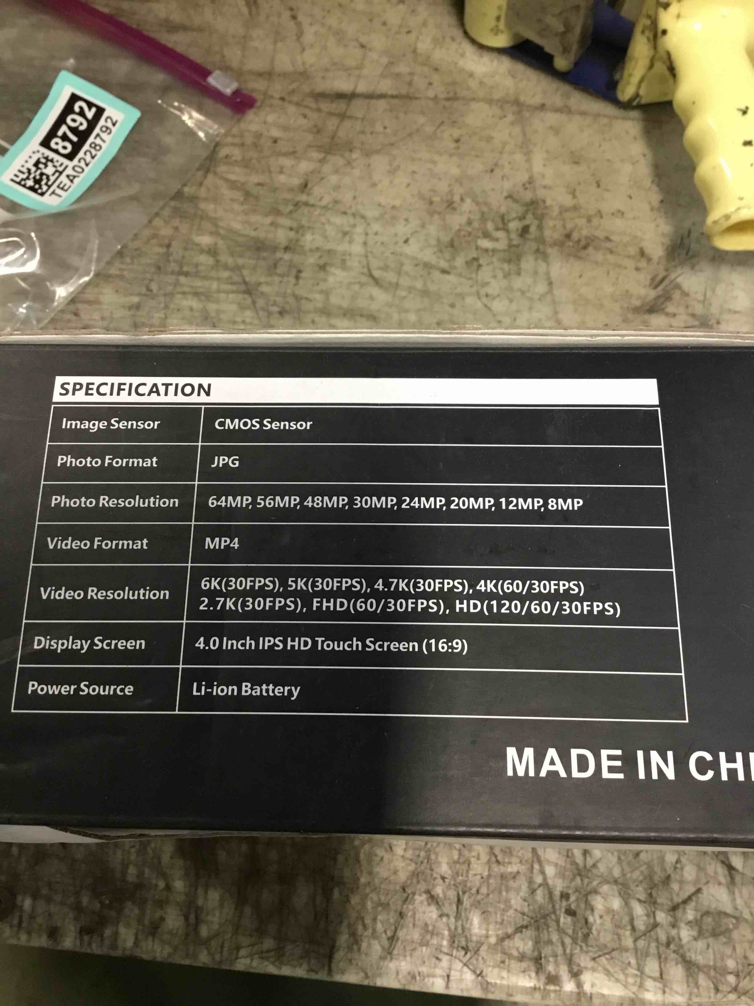 6K Camcorder Video Camera 64MP IR Night Vision Vlogging Camera for