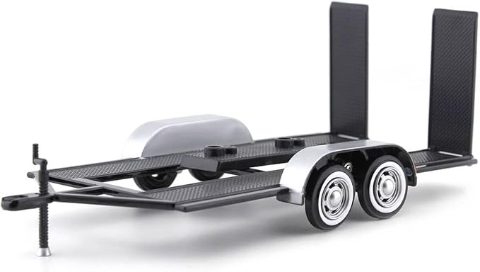 Motormax 76001 Trailer Car Carrier 1:24 Scale diecast Model, Black