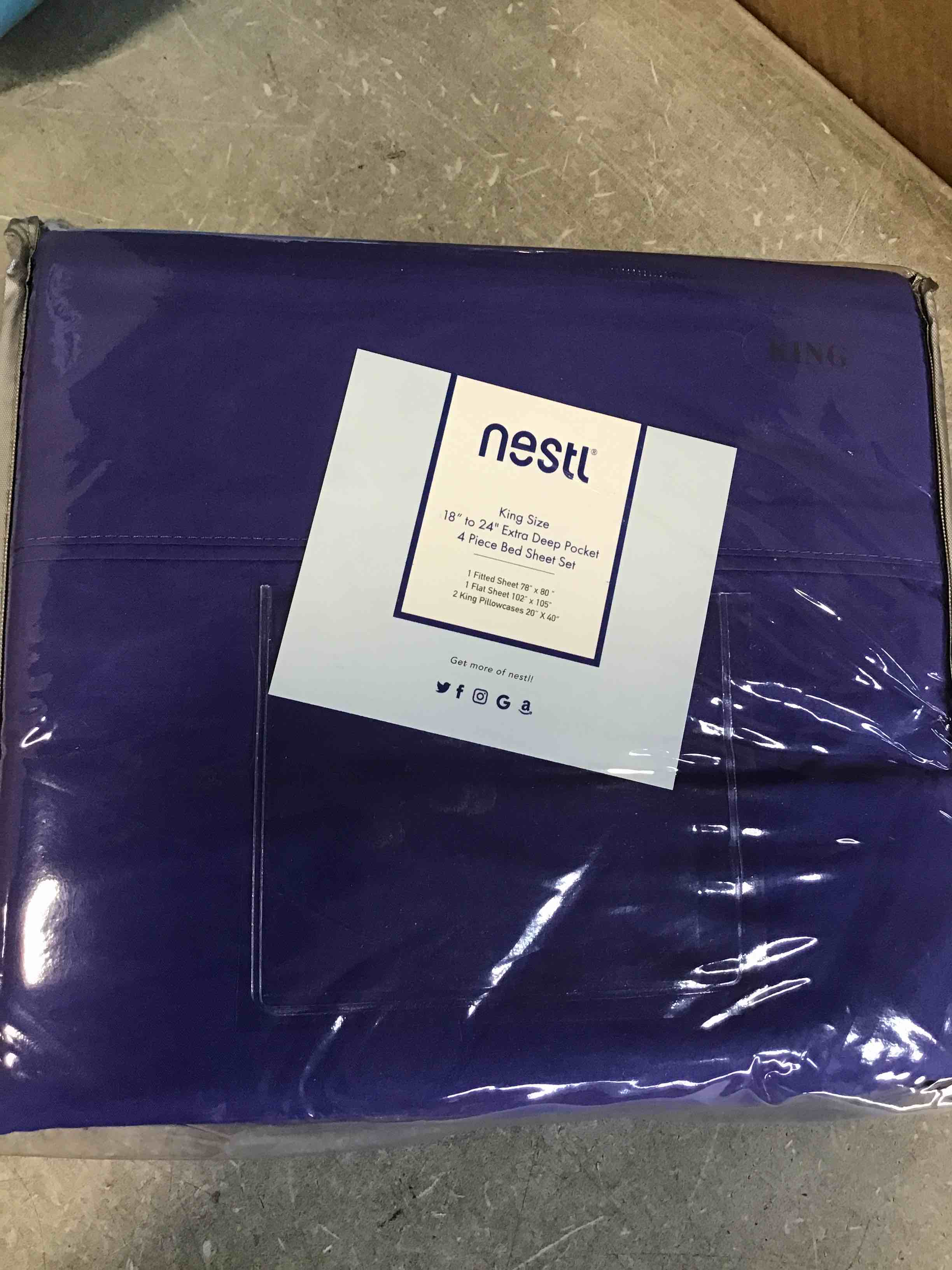 Nestl Extra Deep Pocket Sheets Fits Mattress 1824 Inches Deep, Extra