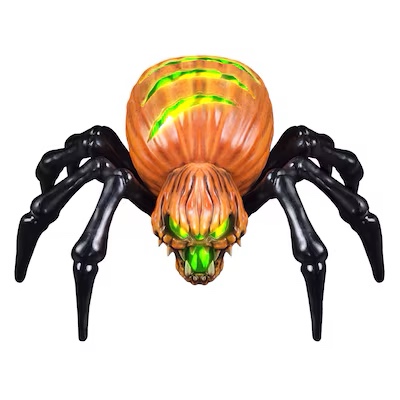 Haunted Living 18-in LED Flaming Pumpkin Spider
