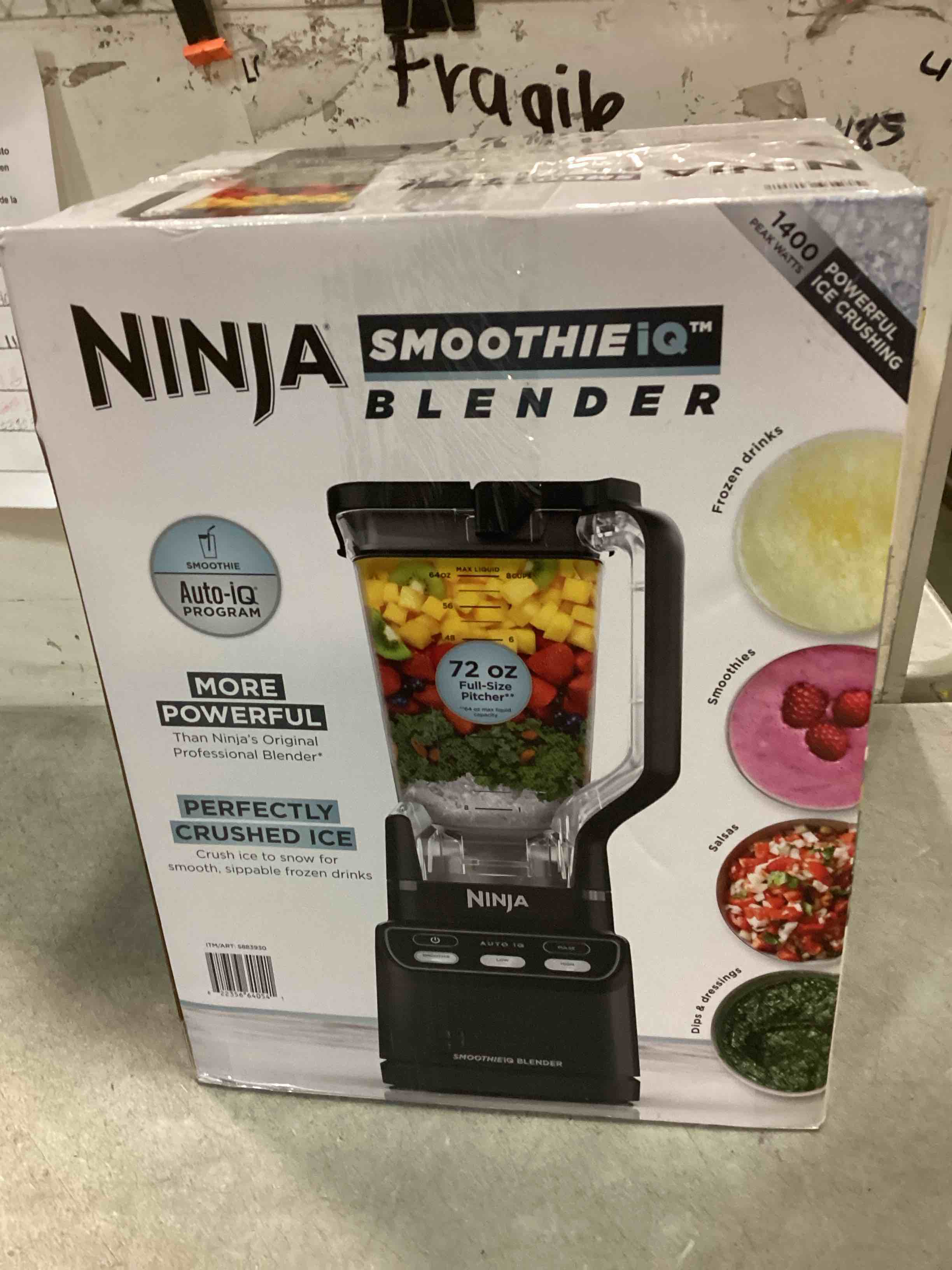 Ninja BR201AMZ Professional Blender 2.0, 1200 Watts, AutoiQ Program