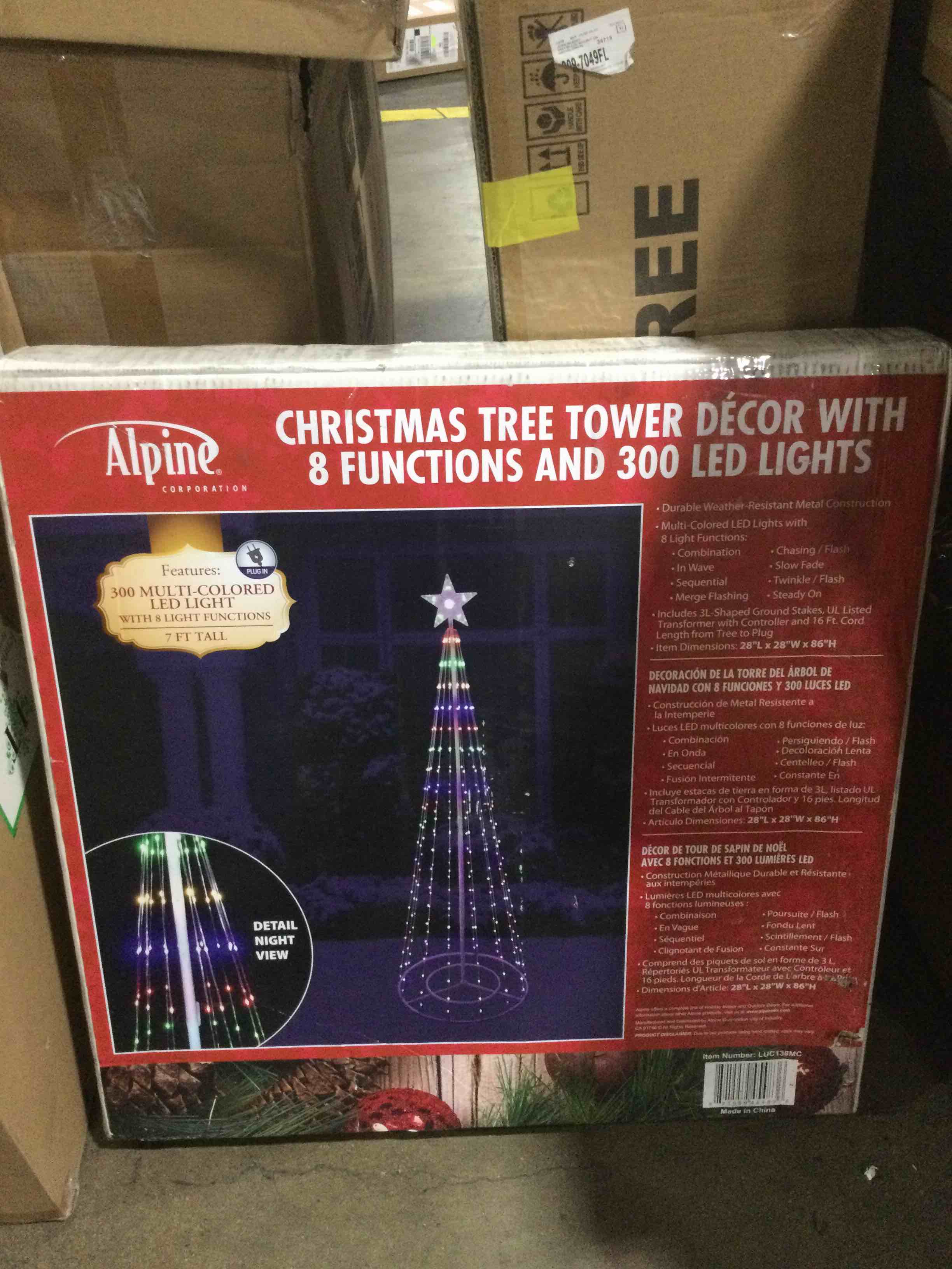 Christmas Tree Lighted Display