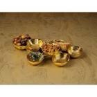 Hughlek Aluminum Decorative Bowl in Gold