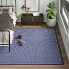 Arness Flatweave Indoor / Outdoor Area Rug in Shark Blue