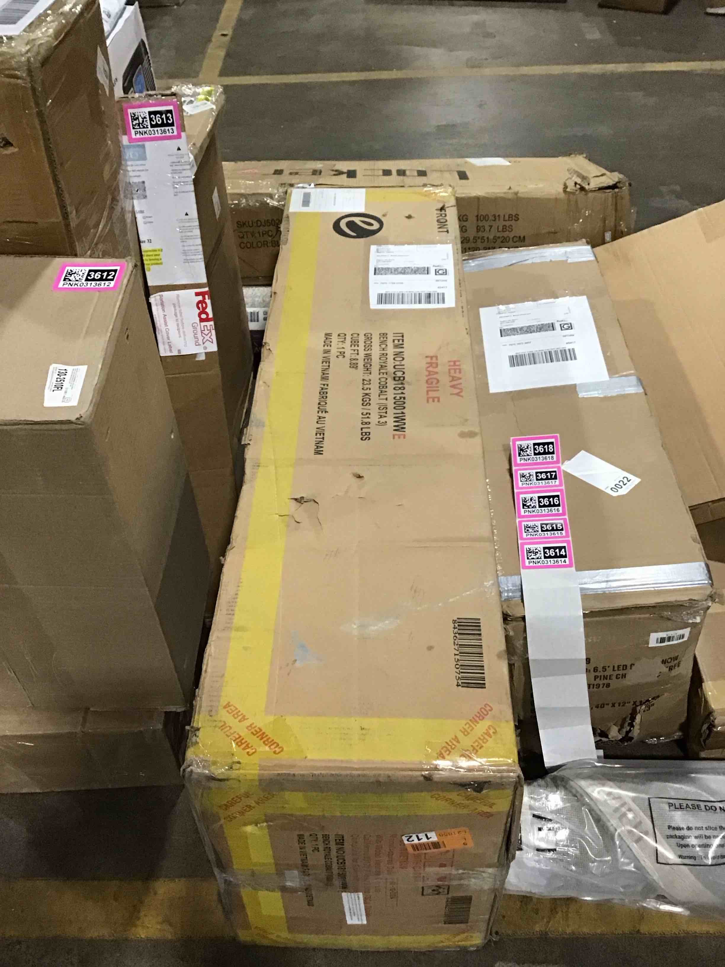 Gloria 52" Wide Velvet Tufted Rectangle Storage Ottoman