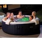 Intex Purespa Plus Inflatable Bubble Jet Hot Tub and Slip Resistant Seat (2 Pack)