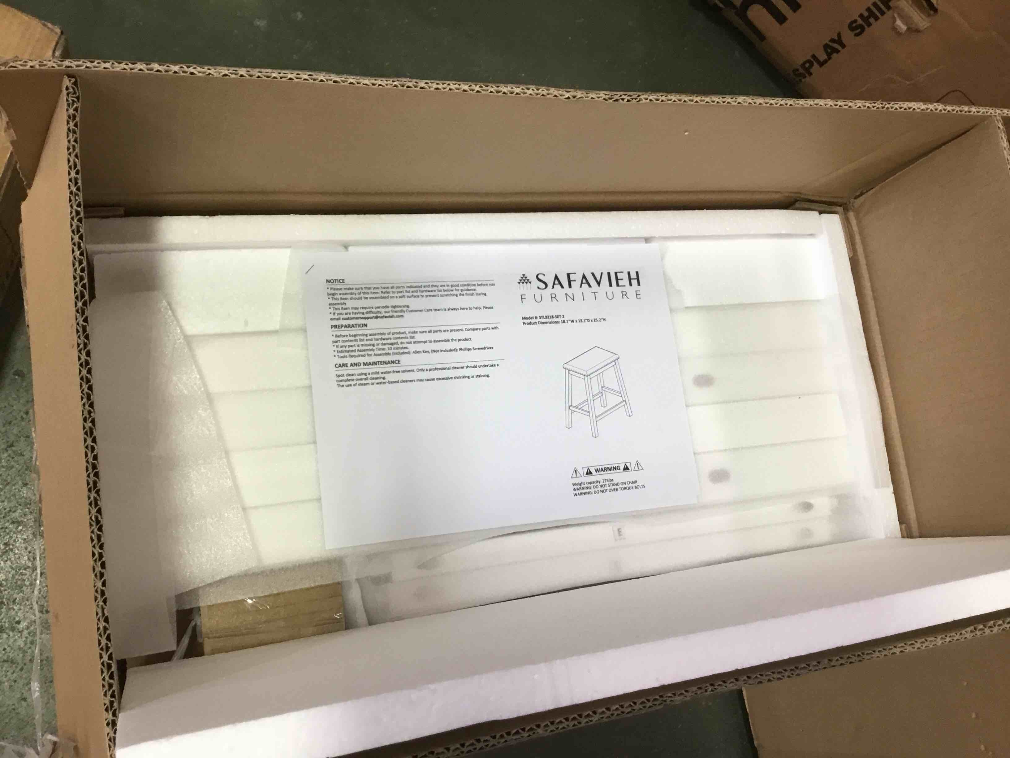 Safavieh Home Collection Aero White 25inch Counter Stool (Set of 2)