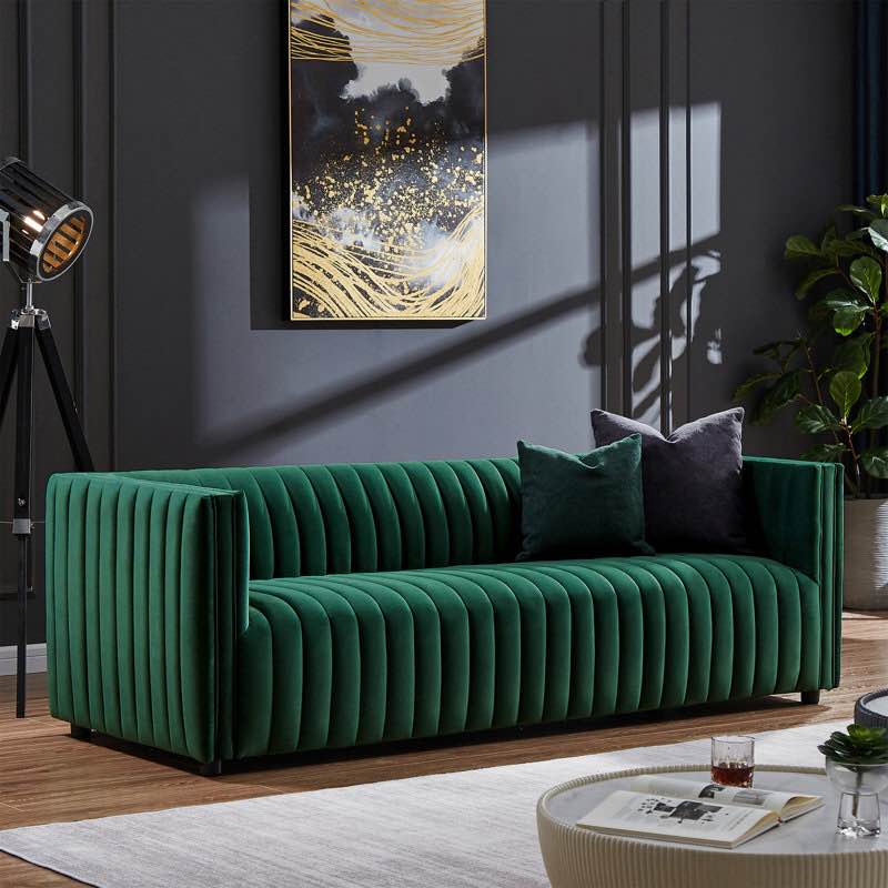 Sigrid 85" Mid Century Modern Luxury Velvet Couch