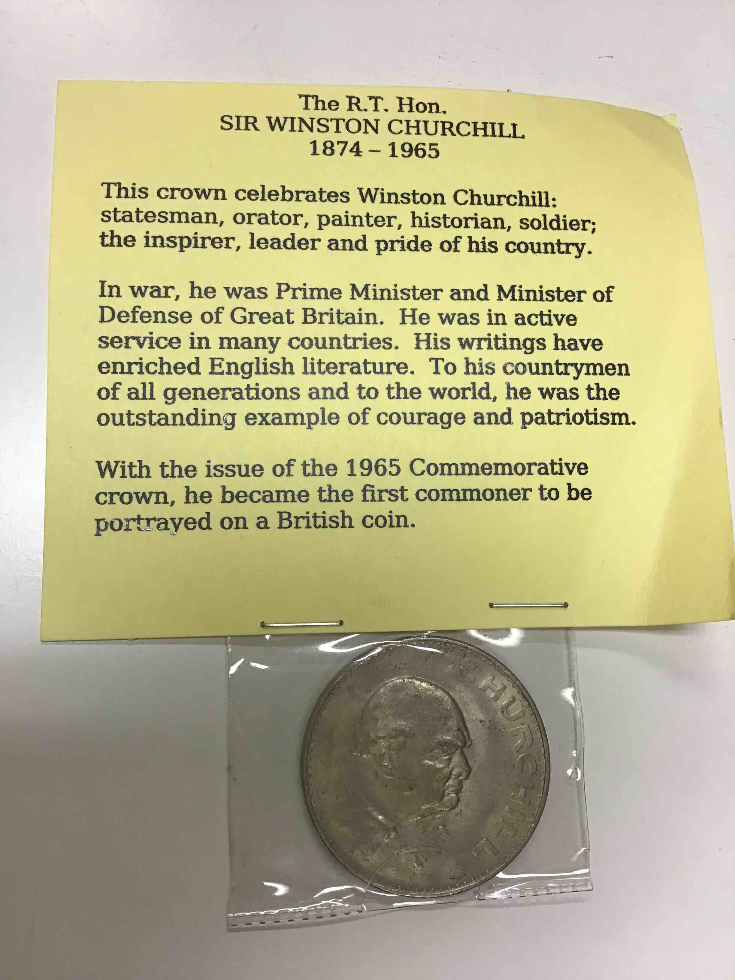 The R.T Hon. Sir Winston Churchill Coin