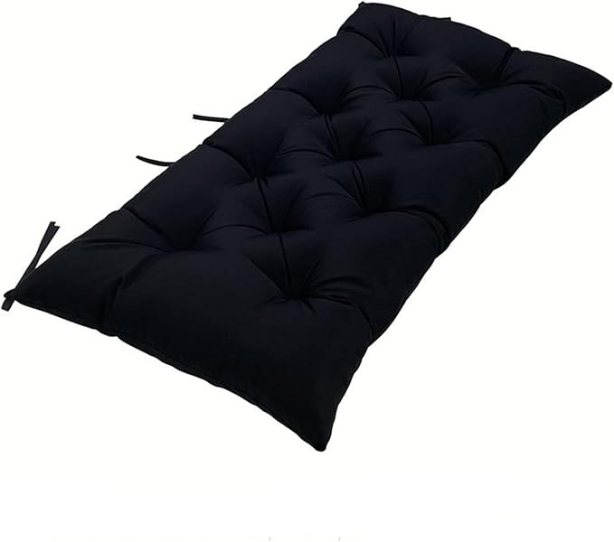 Patio Loveseat Cushions Outdoor Water-Proof Bench Cushion for Outdoor Furniture Premium Comfortable Thick Fiber Fill Tufted Window Seat Cushions Indoor 40" x 20",Coffee