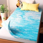 Airensky 2 Inch Twin(39"x75") Memory Foam Mattress Topper, Cooling Gel Infused Foam Mattress Topper for Pressure Relief Back Pain, Single Bed Toppers, CertiPUR-US Certified