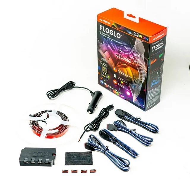 Alpena Floglo 48” Multicolor LED Interior Kit,12V, Model 77980, Universal Fit for Vehicles