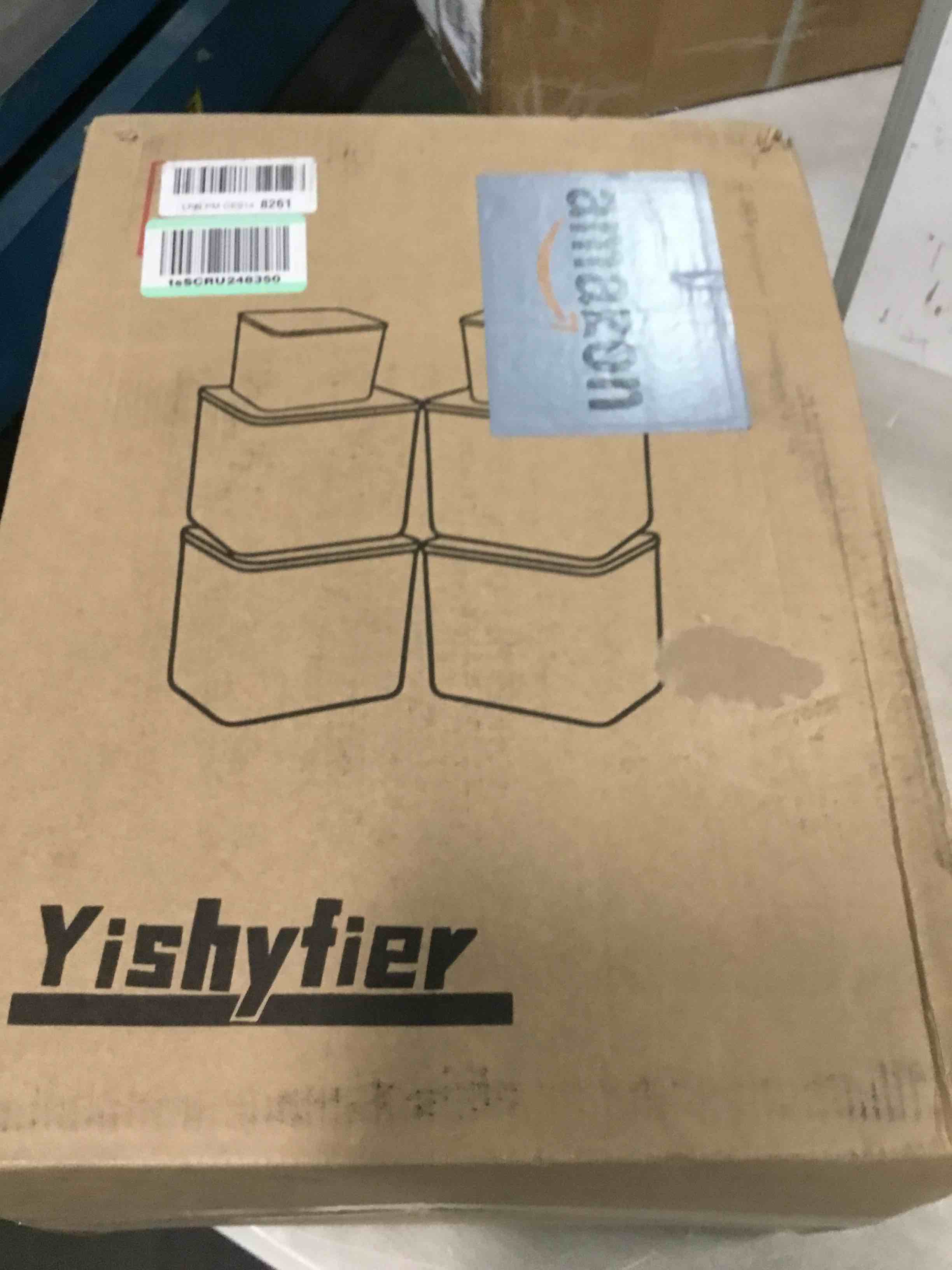 Plastic Storage Baskets With Lid Organizing Container Lidded Knit