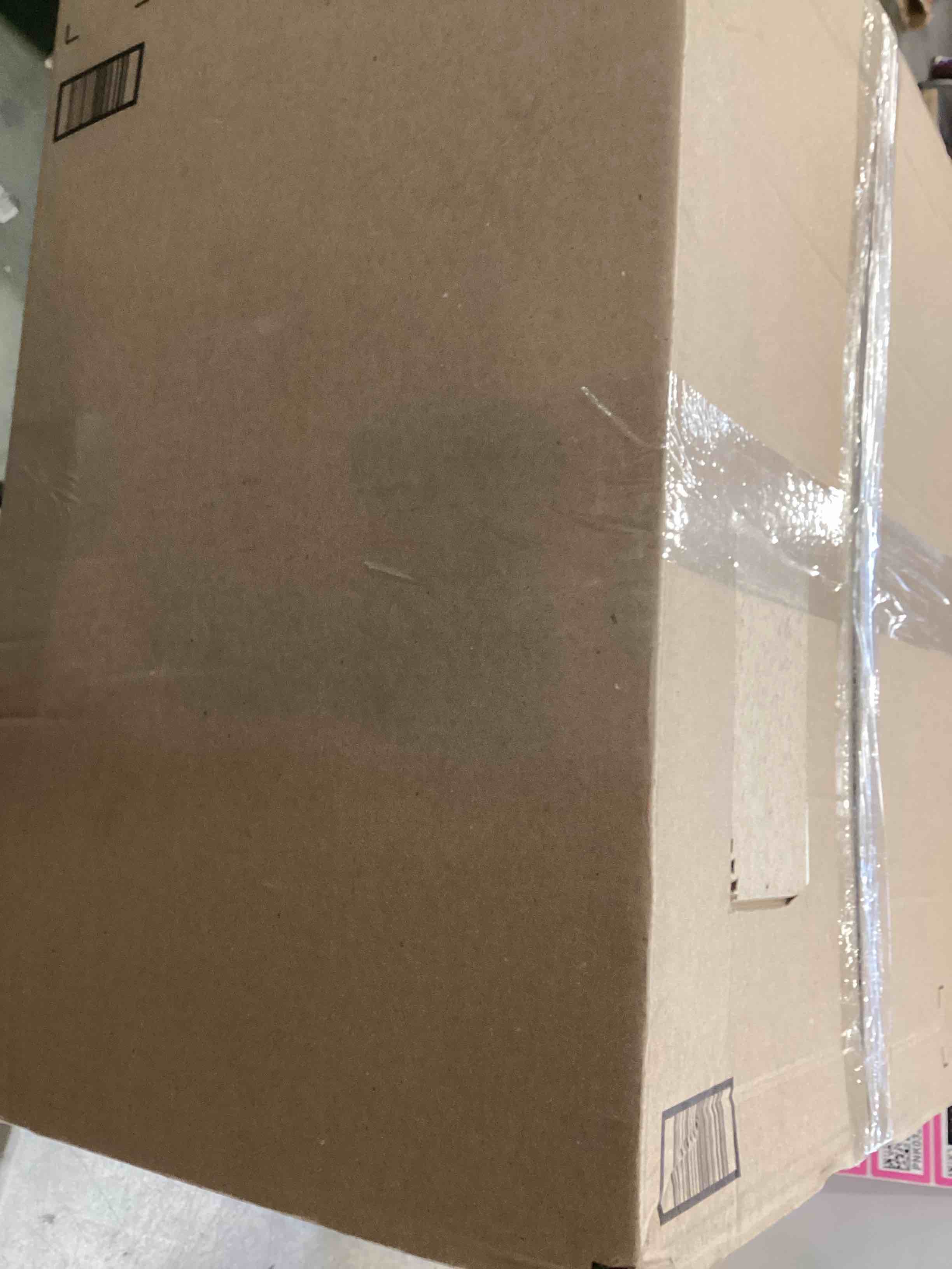 Amazon Basics NoMess Hooded Cat Litter Box, Large, Multicolor, 24 in x