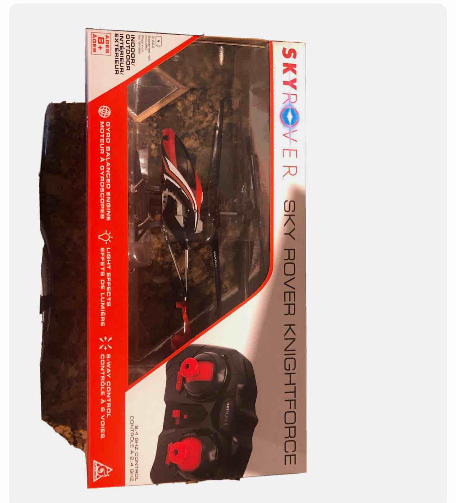 SkyRover Knight Force Helicopter Indoor/Outdoor 6 Way Remote Control NEW IN BOX