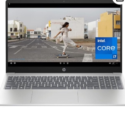 HP 15.6 inch Laptop PC, Processor: 13th Generation Intel® Core™ i7, Graphics: Intel® Iris® Xe Graphicsc, 16 GB DDR4-3200 MHz RAM, 512GB SSD, Windows 11 Home (Silver, 15-fd0099nr) (used)