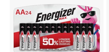 Energizer AA Batteries, Max Double A Battery Alkaline, 24 Count