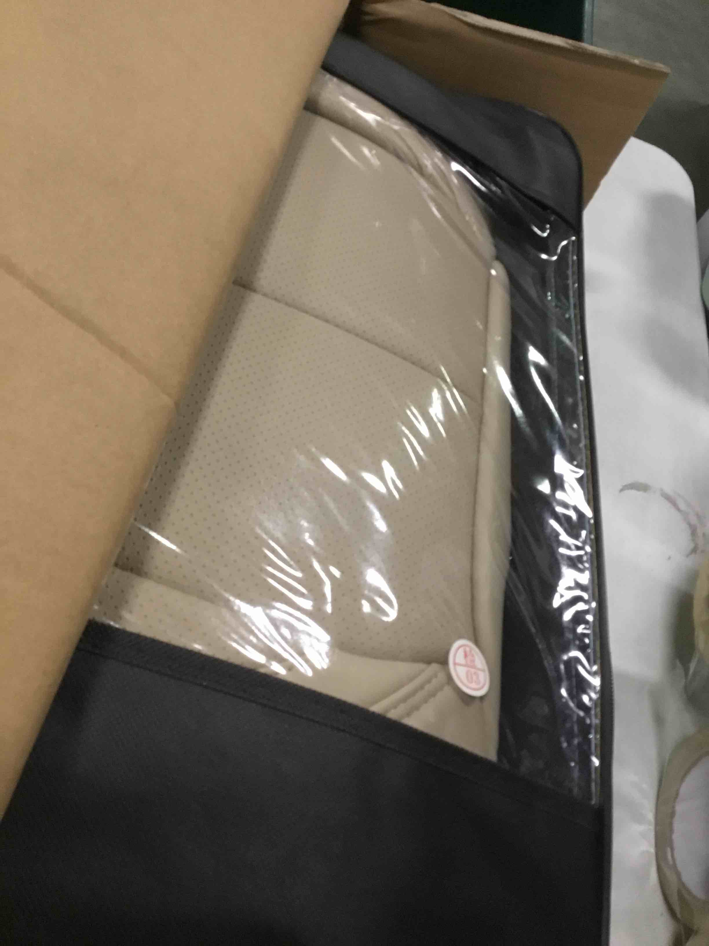 Coverado Front and Rear Seat Covers 5 Pieces, Universal Seat Covers for Cars, Waterproof NAPPA Leather Car Seat Protectors Full Set, Universal Auto Interior Fit for Most Sedans SUV Pick-up Truck Beige Beige Full Set