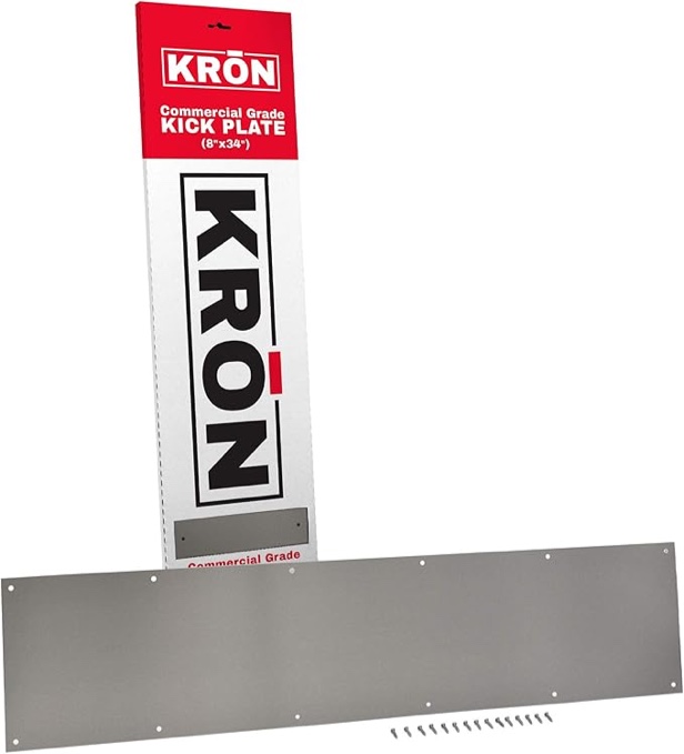 Door Kick Plate - Oil Rubbed Bronze Finish Door Kick Plate 8 X 34 - Metal Plates for Wood or Metal Door - Door Plate - Kick Plates for Exterior Doors or Interior Doors - Commercial Grade