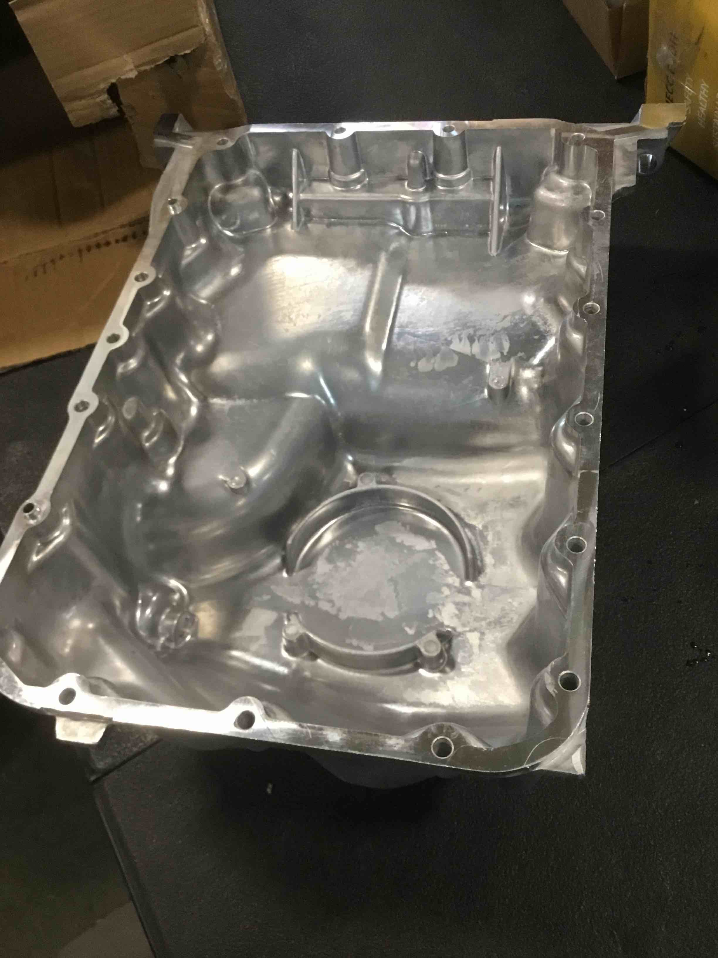 APremium Engine Oil Pan Sump with Drain Plug Compatible with Acura MDX