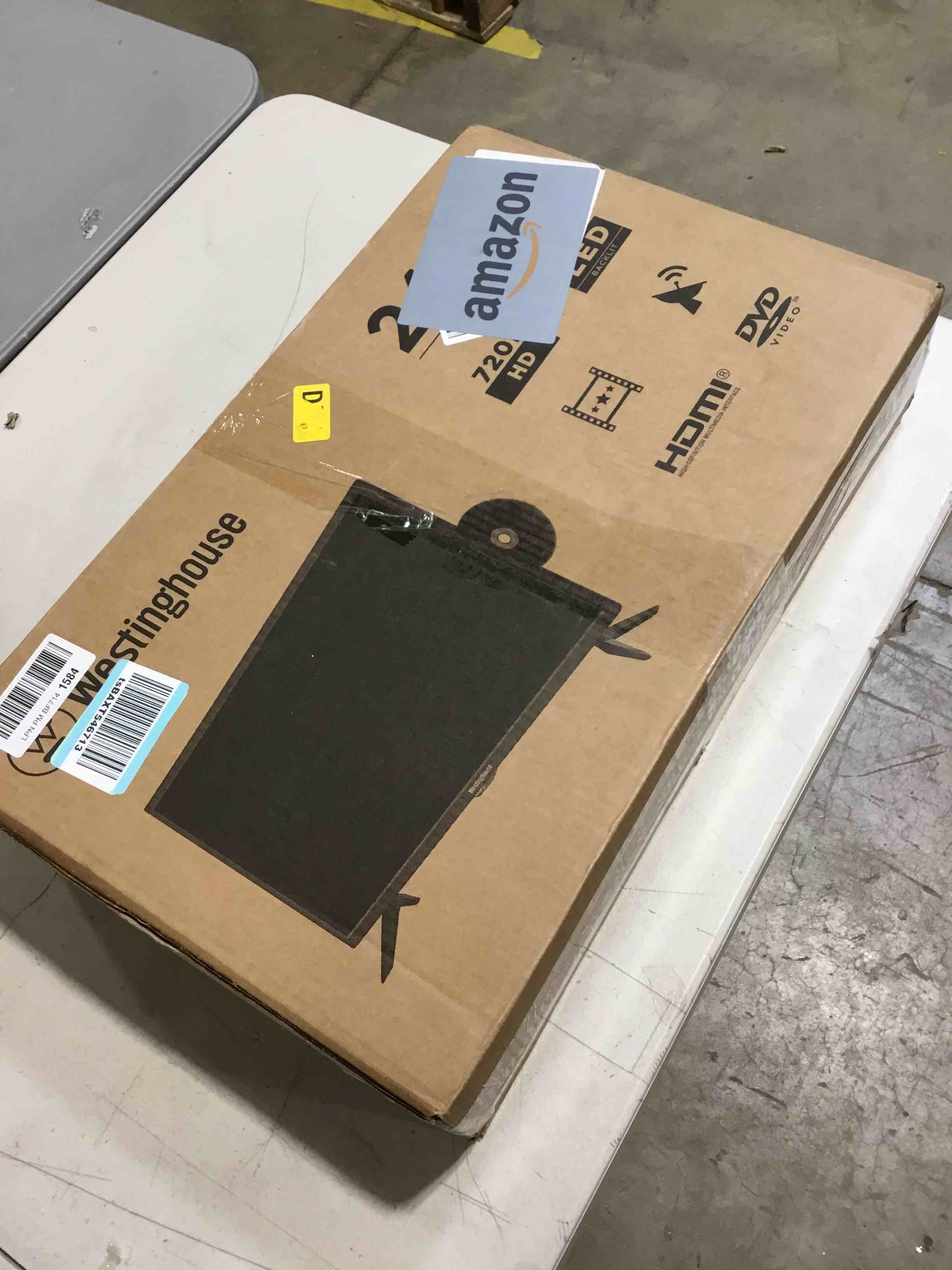 Westinghouse 24 Inch TV with DVD Player Built in, 720p HD LED Small Flat Screen TV DVD Combo with HDMI, USB, & Parental Controls, Non-Smart TV or Monitor for Home, Kitchen, or RV Camper (2023 Model)