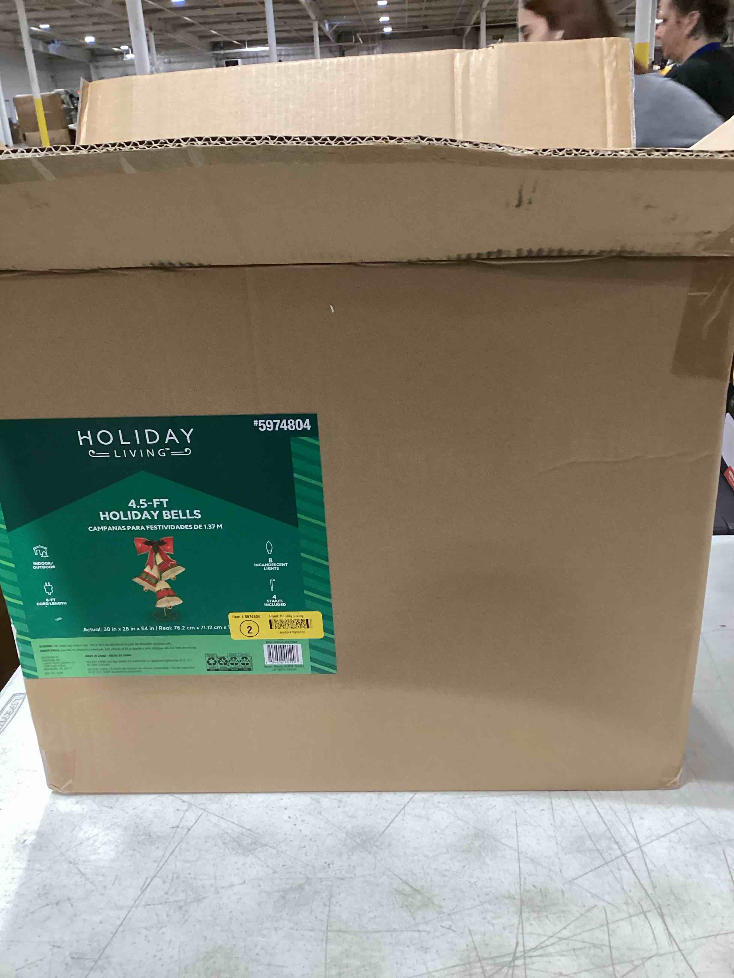 Holiday Living 4.5-ft Lighted Pop Up Holiday Bells Decoration