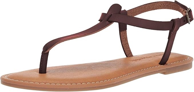 Amazon Essentials Women's Casual Thong Sandal with Ankle Strap