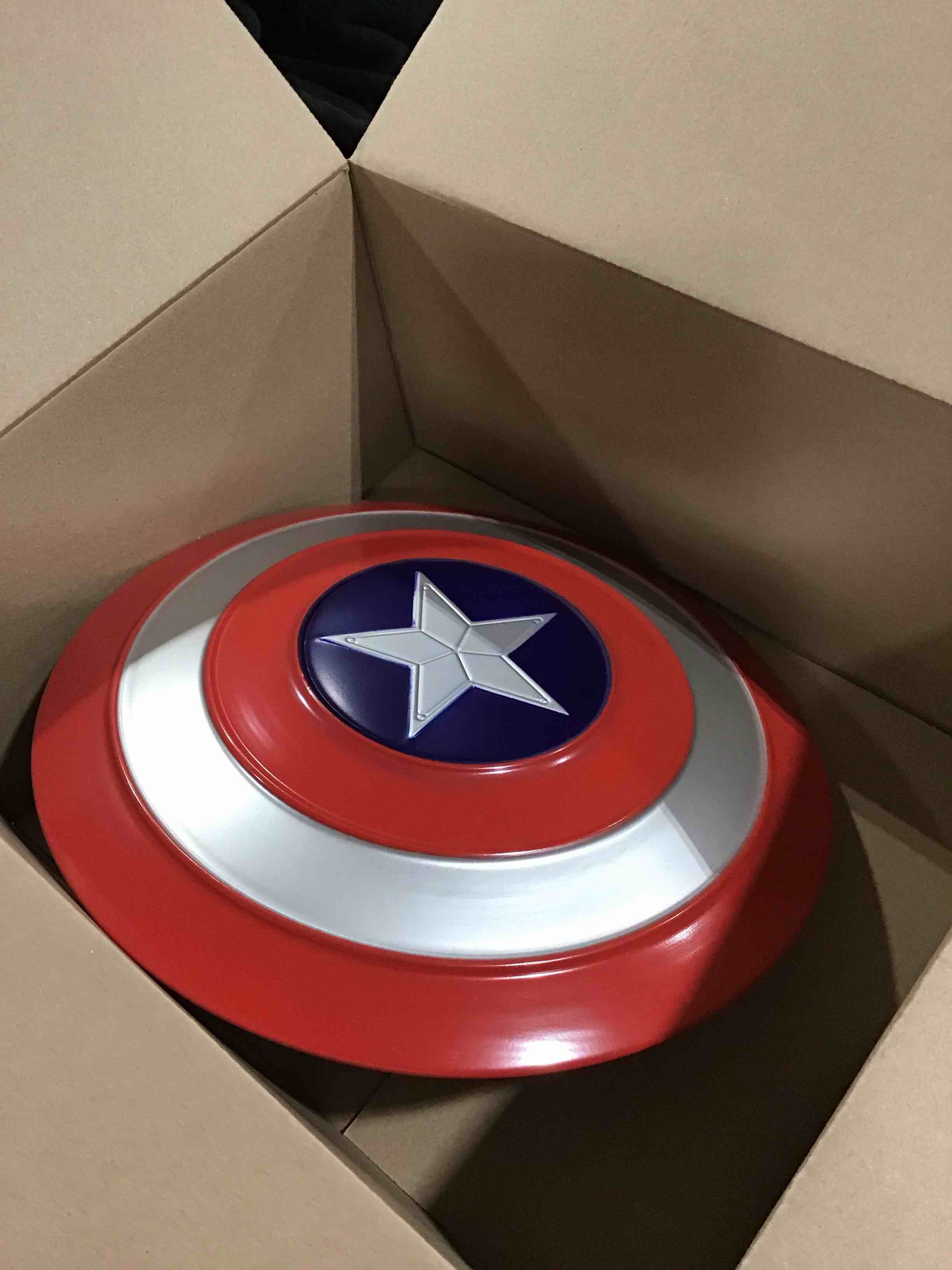 AMARONE 12.6 inch Captain Shield Kids Superhero Prop Role Play Toy for Kids Boys Party Cosplay Red