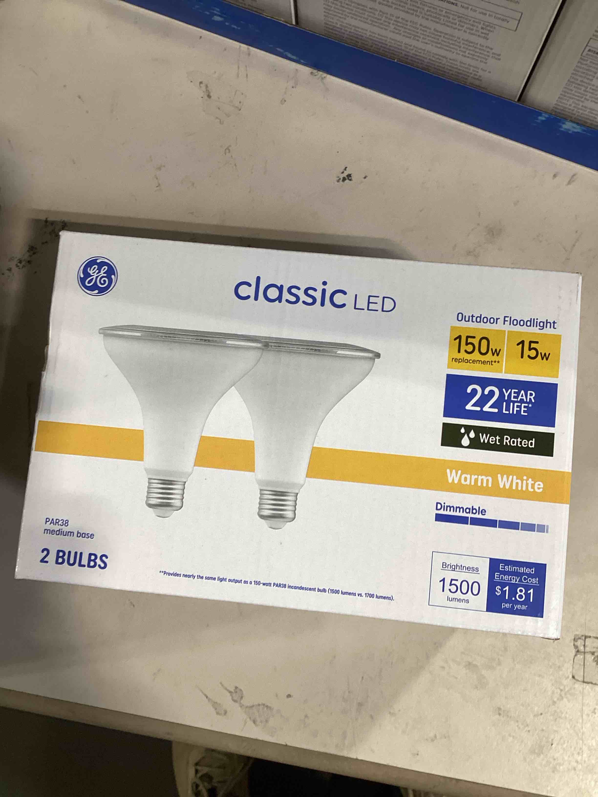 GE Classic 2-Pack 50 W Equivalent Dimmable Warm White Par20 LED Light Fixture Light Bulbs