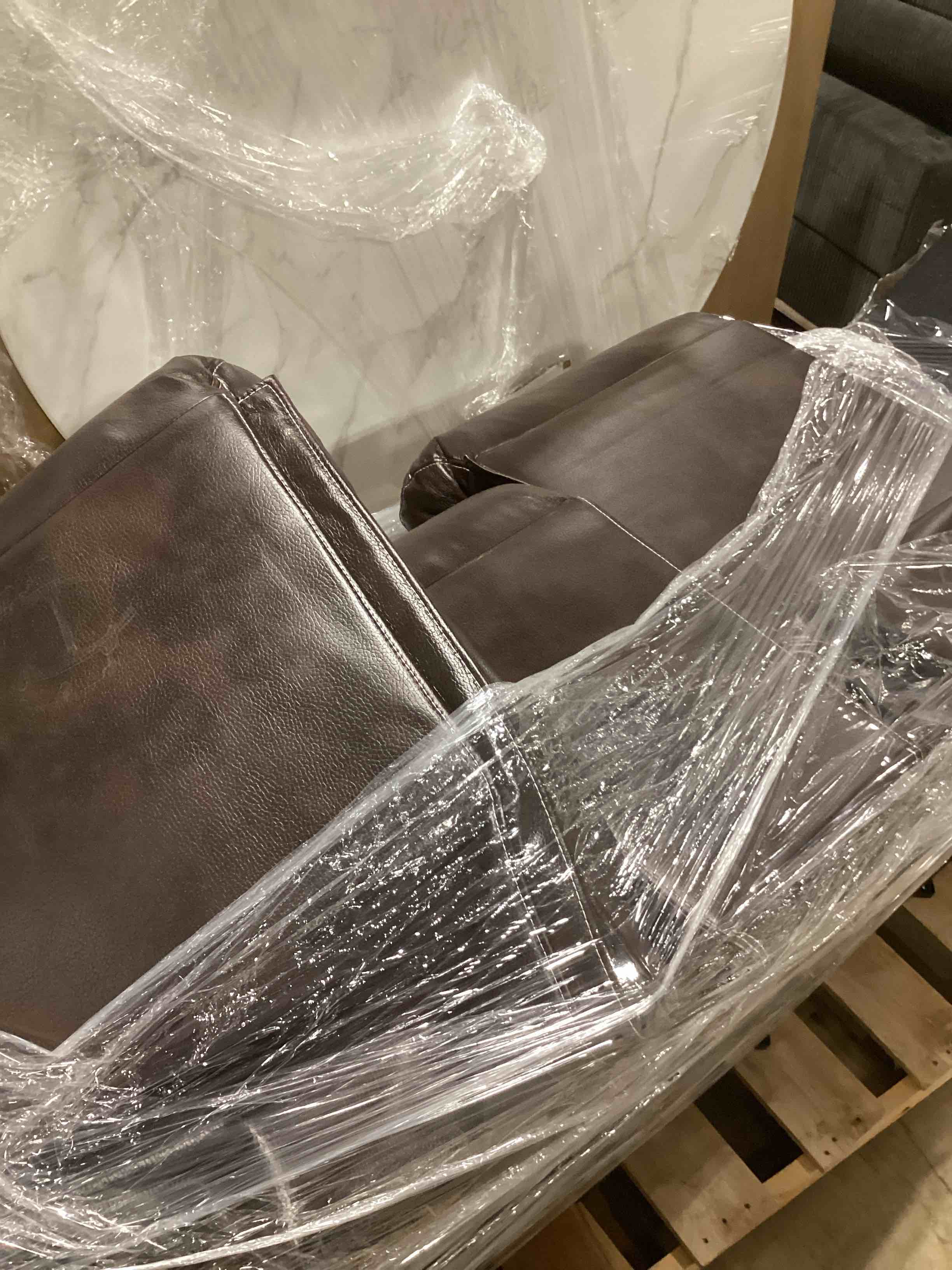 72'' Faux Leather Convertible Sofa