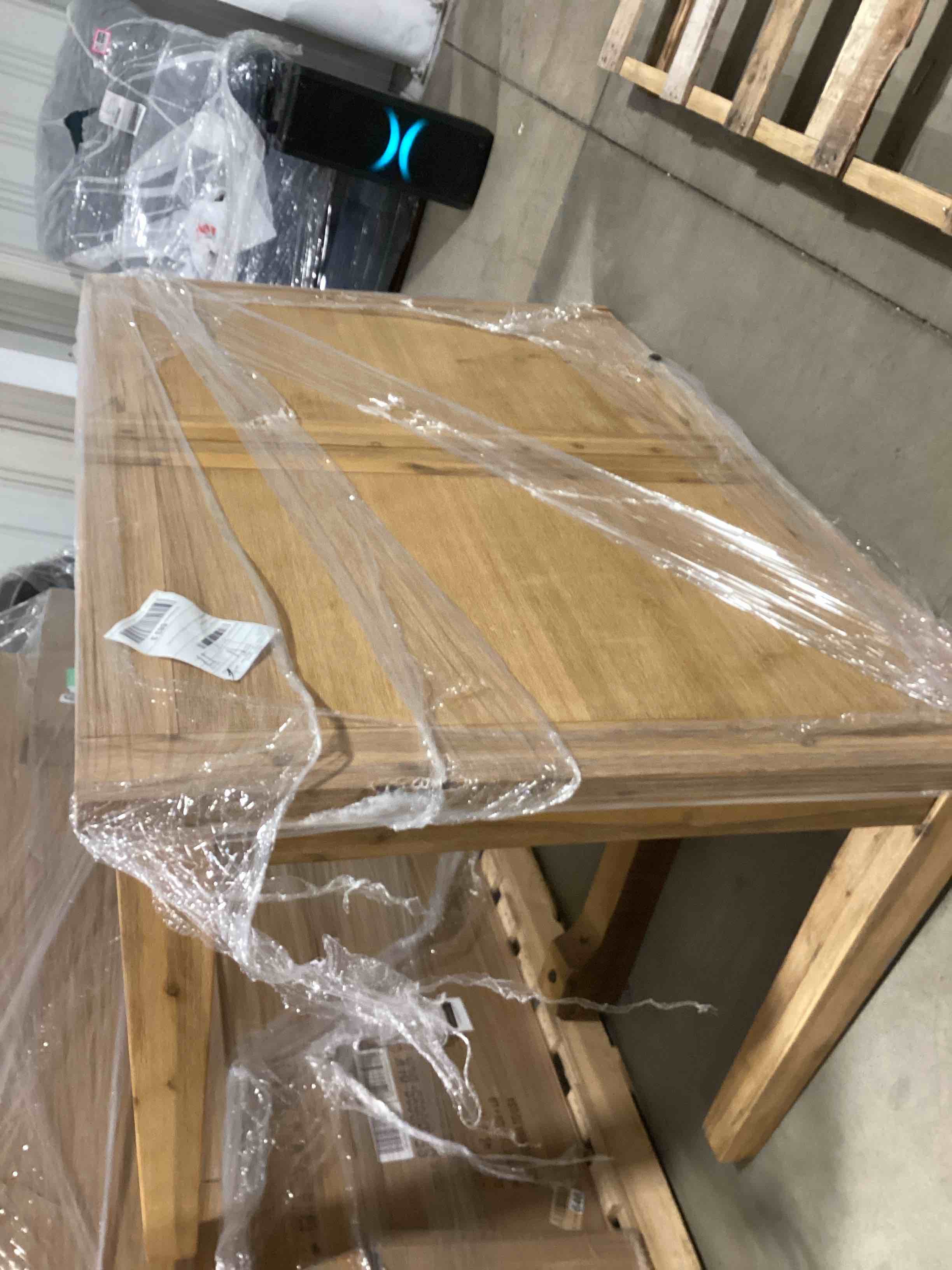 Hozie Aspen Extension Dining Table with Butterfly Leaf, Antique Natural