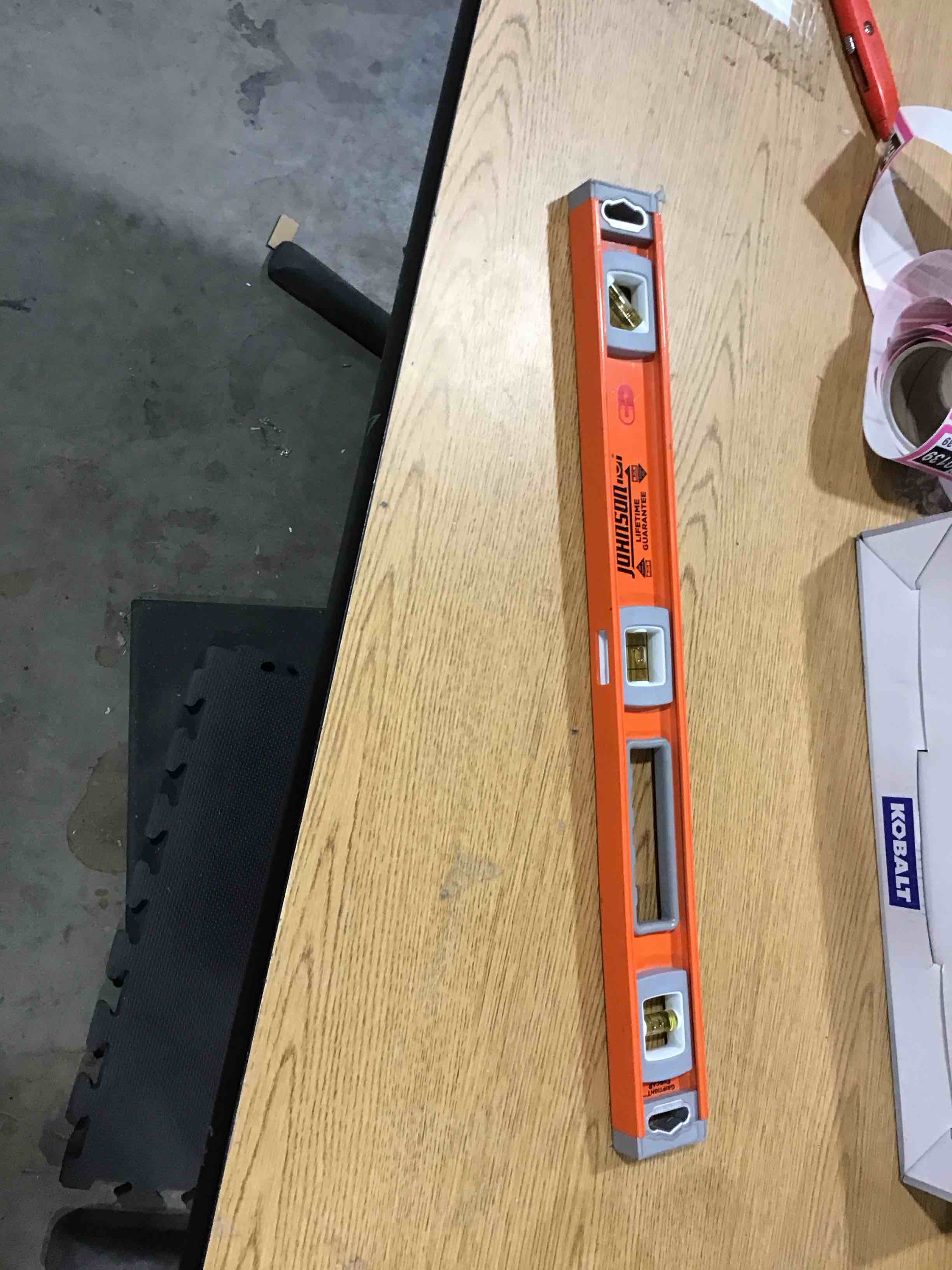 Johnson Level & Tool 1254-2400 Magnetic Heavy Duty I-Beam Aluminum Level, 24", Orange, 1 Level
