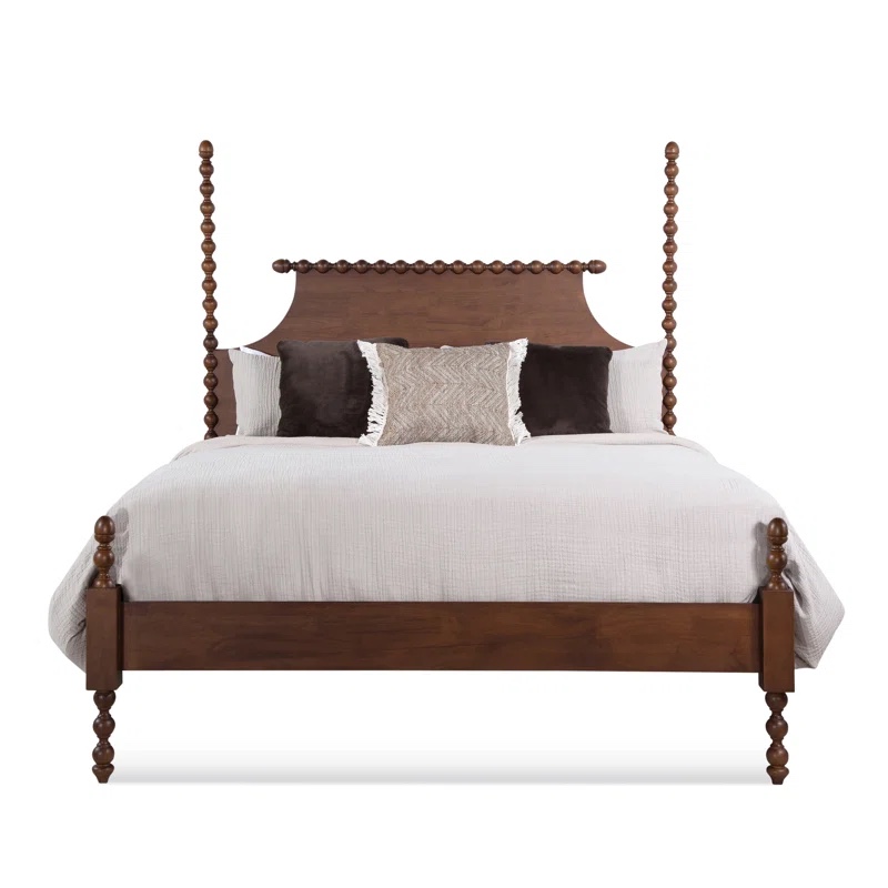 Mary Spindle Four Post Bed King (similar to stock,different color)