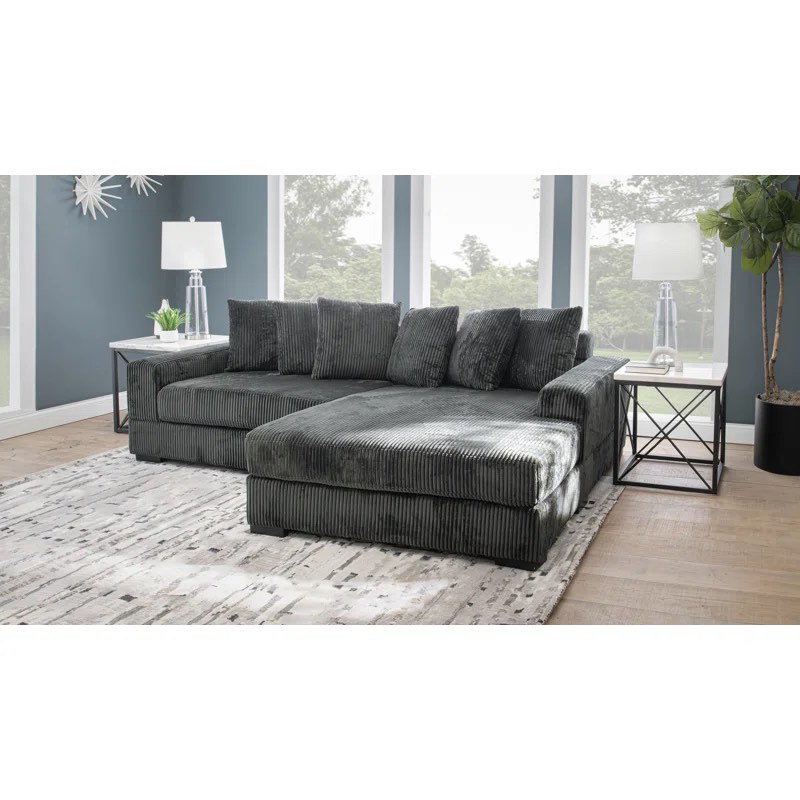 Luxe 108" Corduroy Sectional