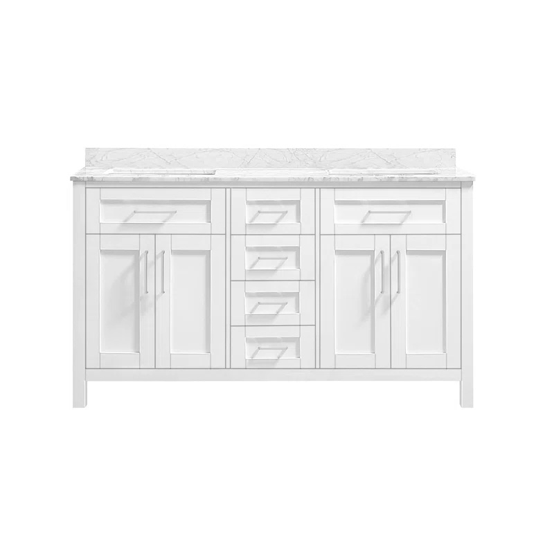 OVE Decors Tahoe 60" Double Bathroom Vanity Set