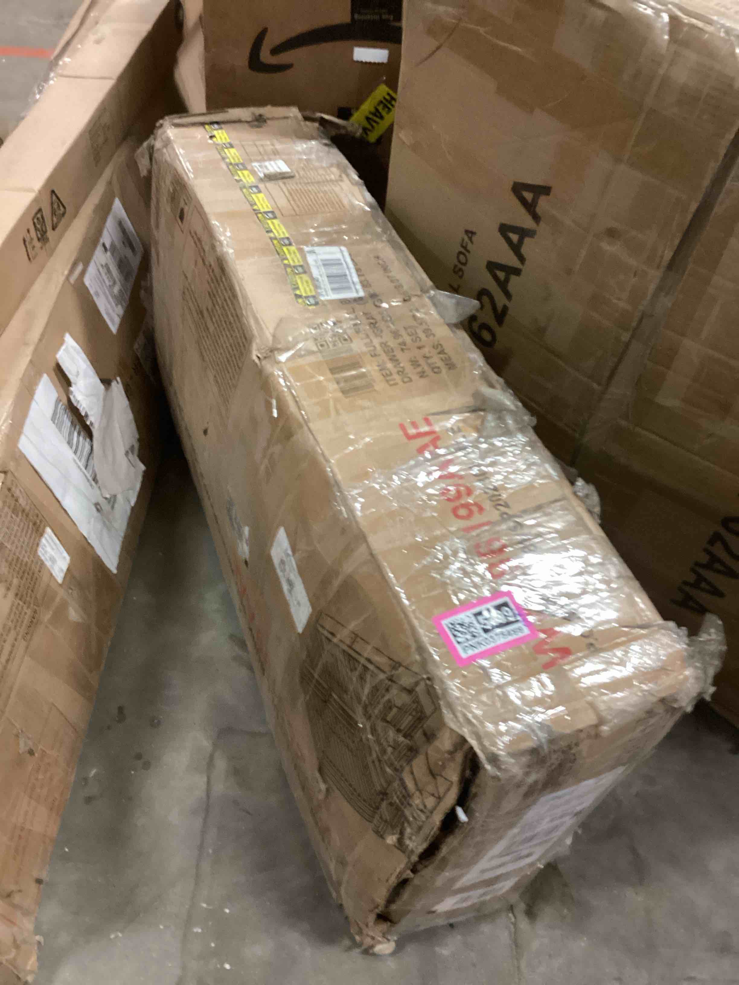 Full Over Full Bunk Bed with Shelves and 6 Storage Drawers, Solid