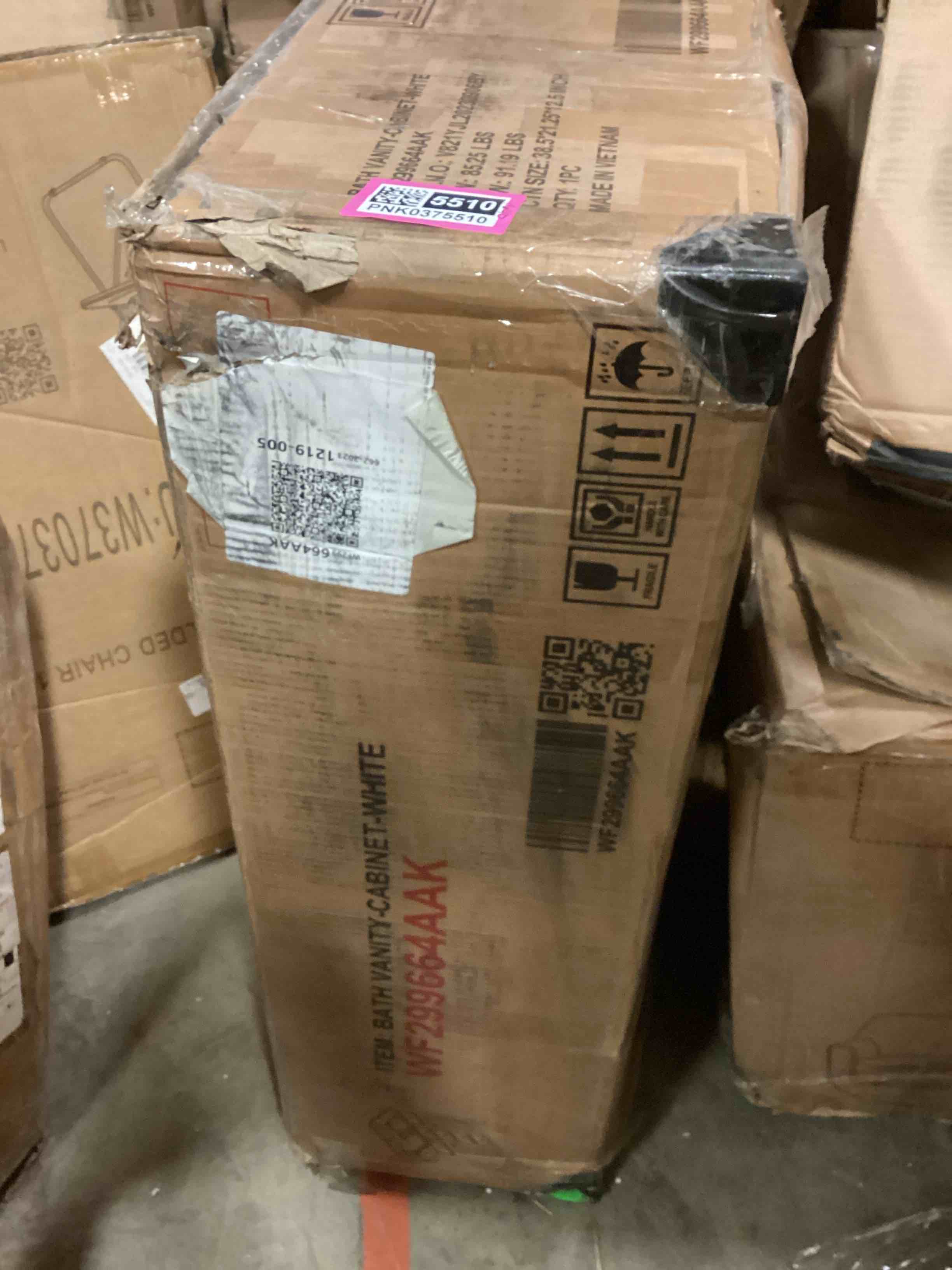 36" Bathroom Vanity Without Sink, Base Only, Two and